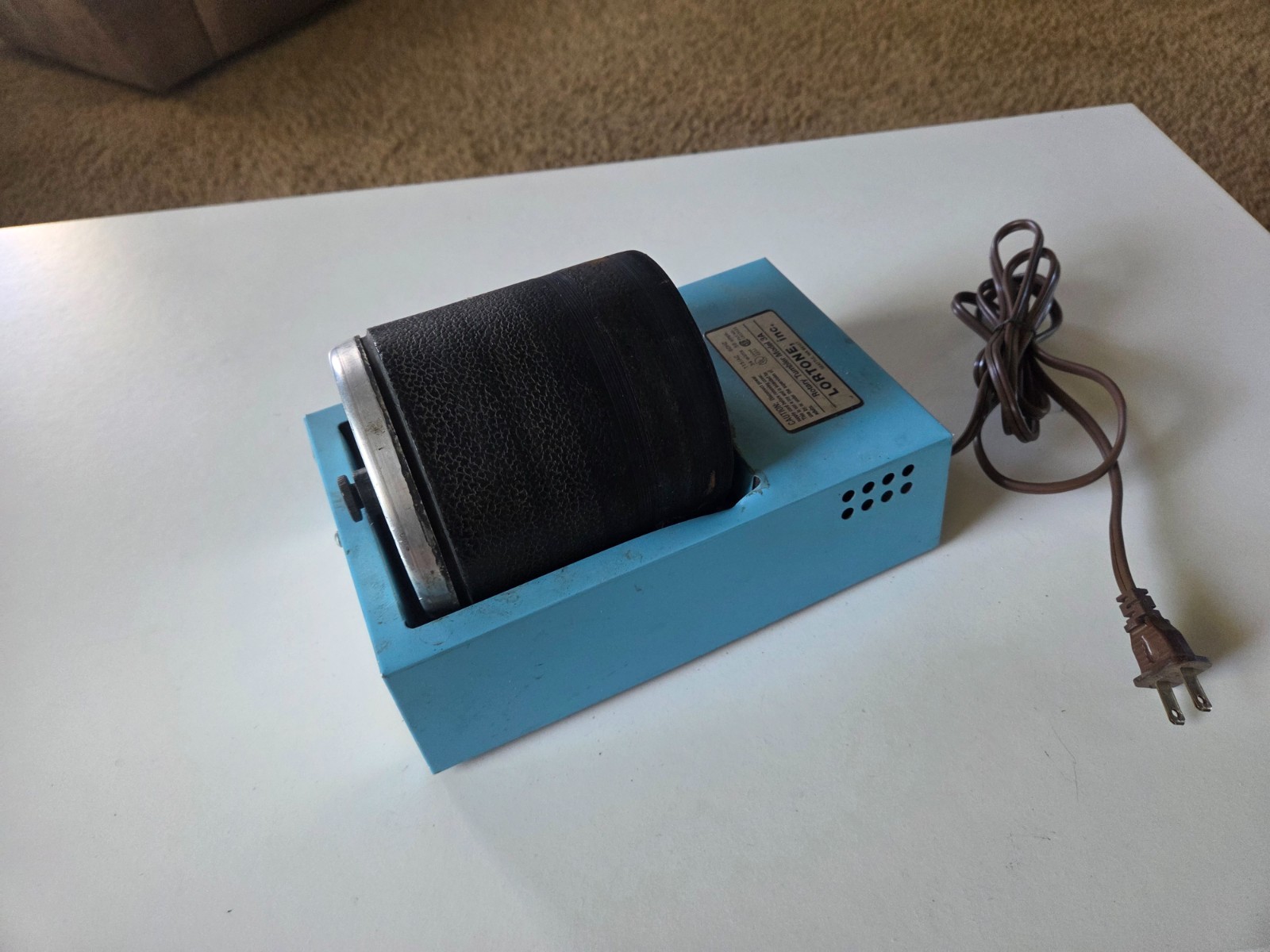 Lortone Model 3A Rotary Rock Jewelry Hardware Tumbler Polisher Base & Barrel #2