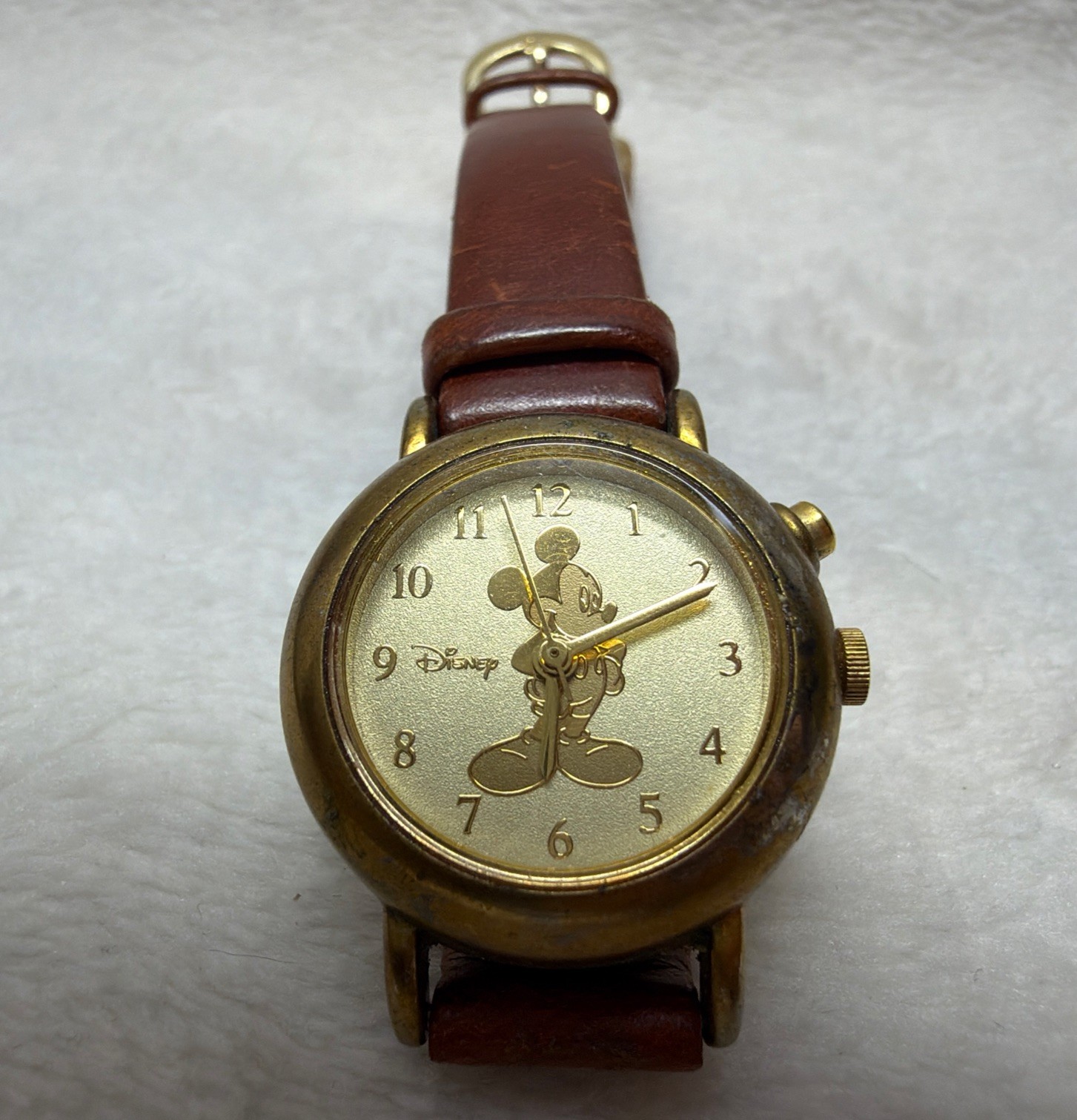 Vintage SII Collectible Gold Mickey Watch