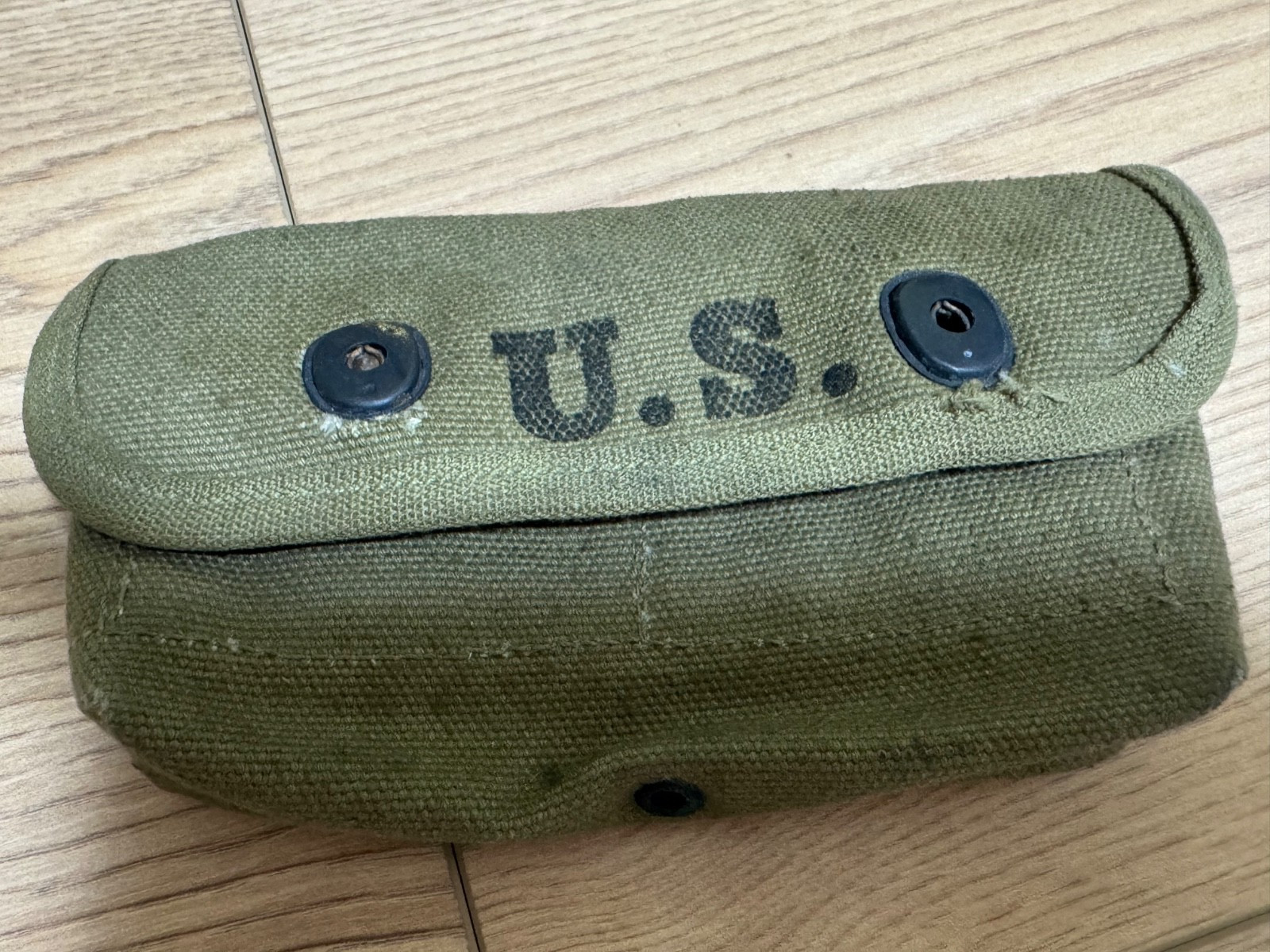 Original / Rare WWII US 1942 Canvas Ammo pouch for Trench Shotgun Rubon K.C.