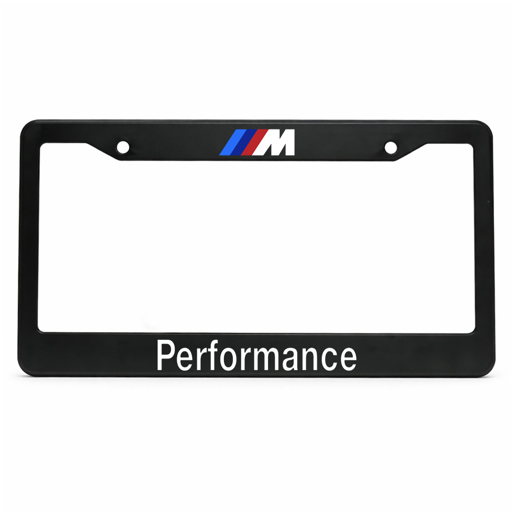 BMW M Performance 12x6 in Car License Plate Frame US Standard Aluminum Metal