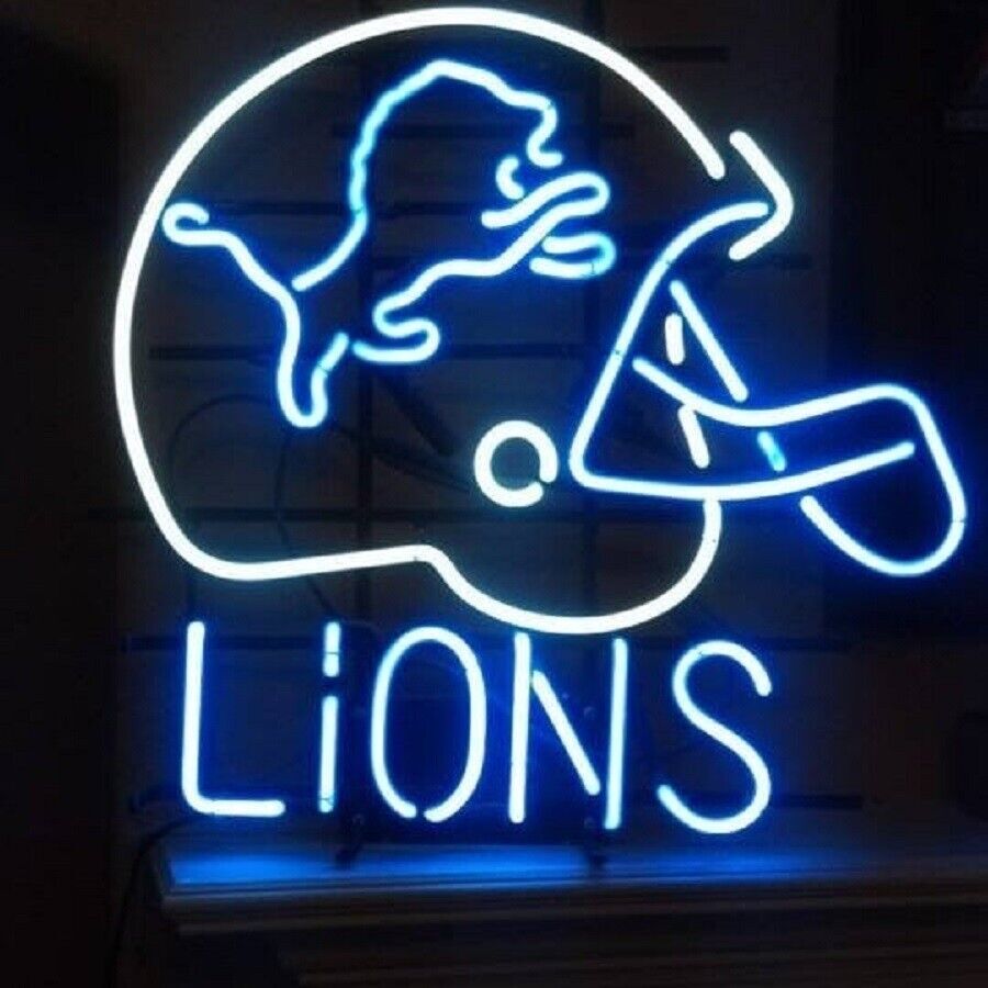 Detroit Lions Helmet Man Cave 17