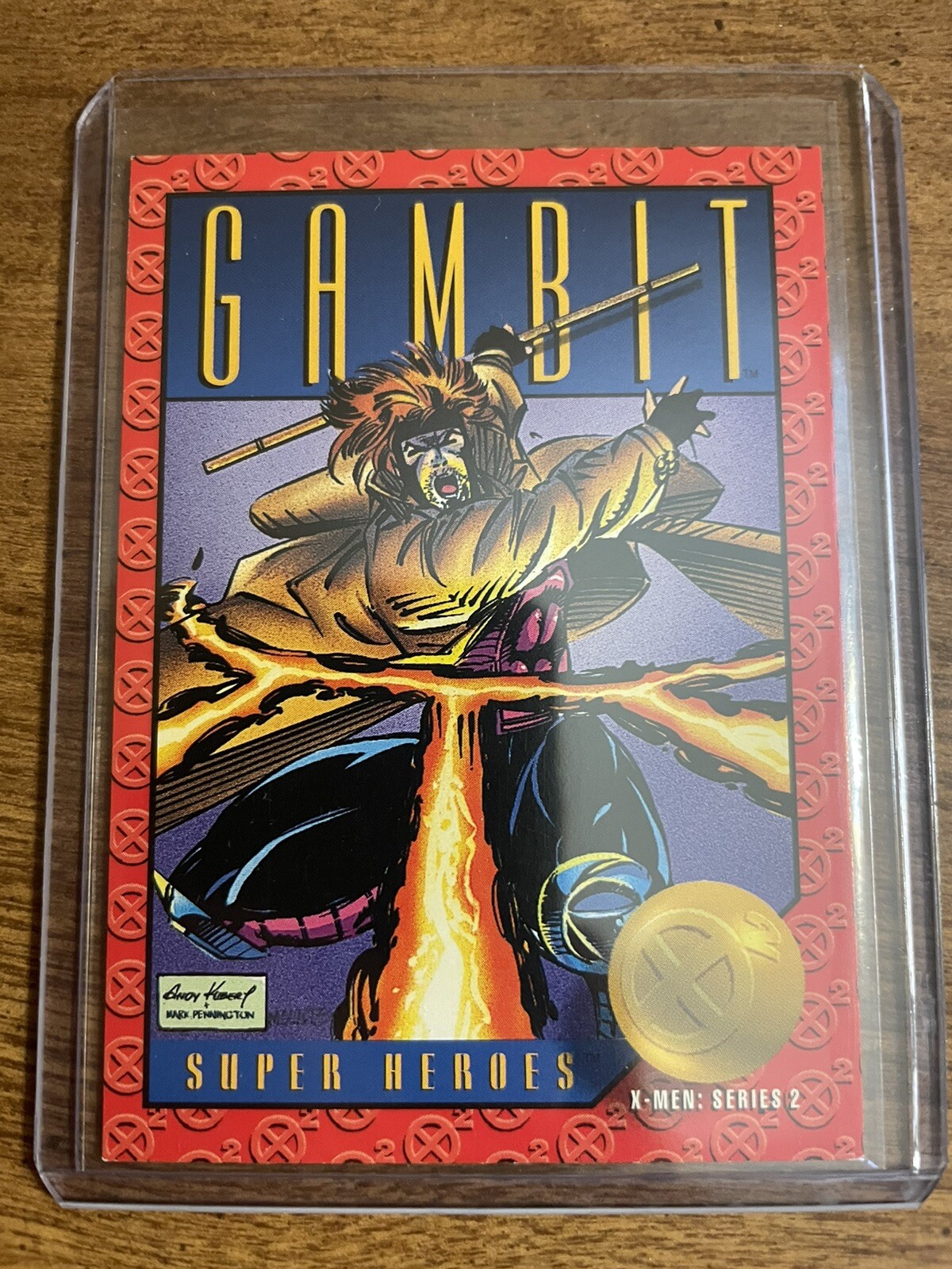 1993 Sky Box Super Heroes #12 Gambit Series 2 RARE MINT Marvel Trading Card Remy