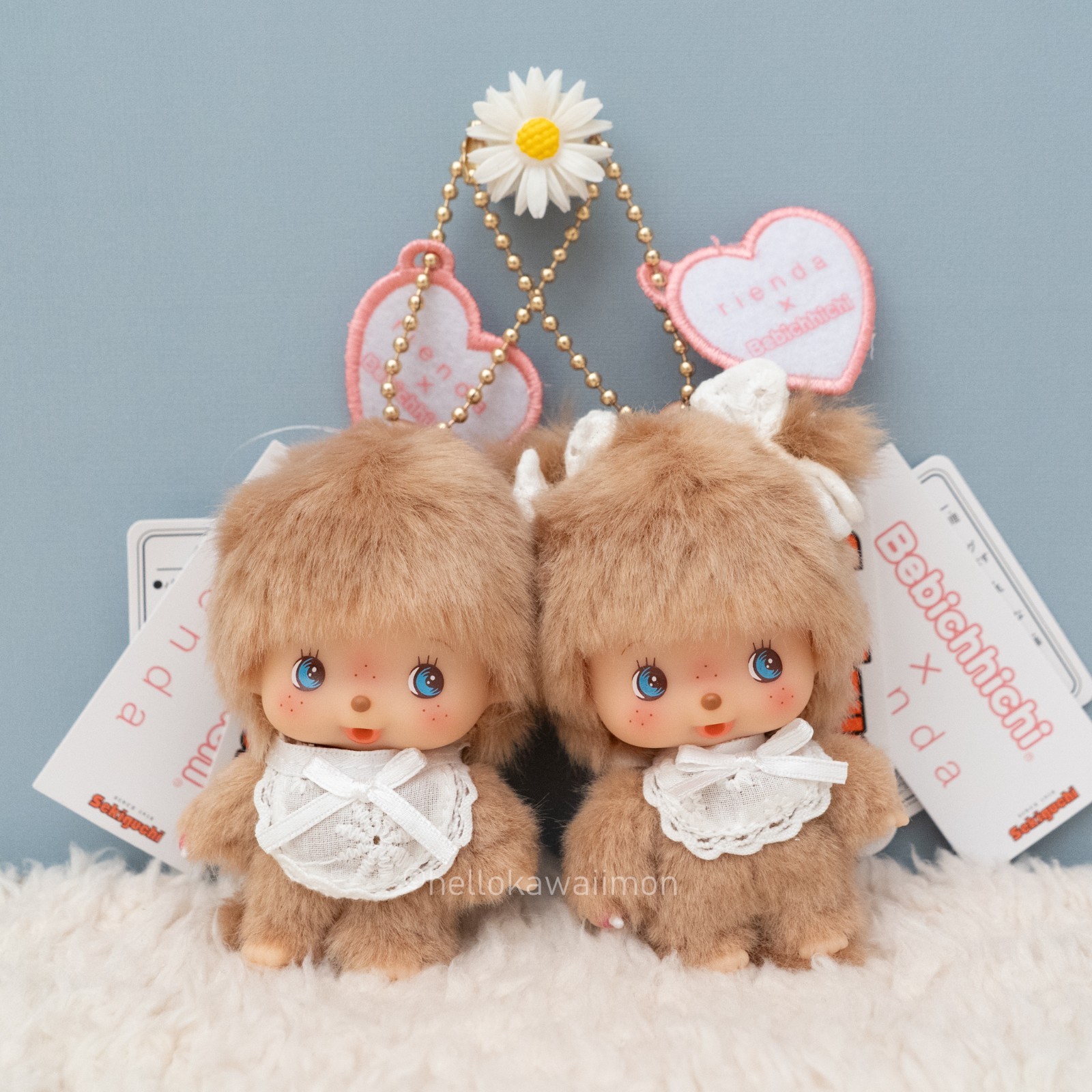 Bebichhichi X rienda Bag Charm / Keychain Set Baby Monchhichi Sekiguchi