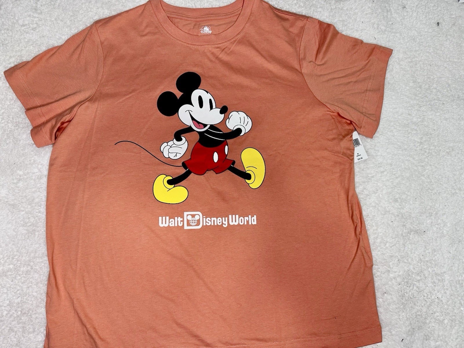 Walt Disney World Mickey Mouse Orange T-Shirt Size M NWT