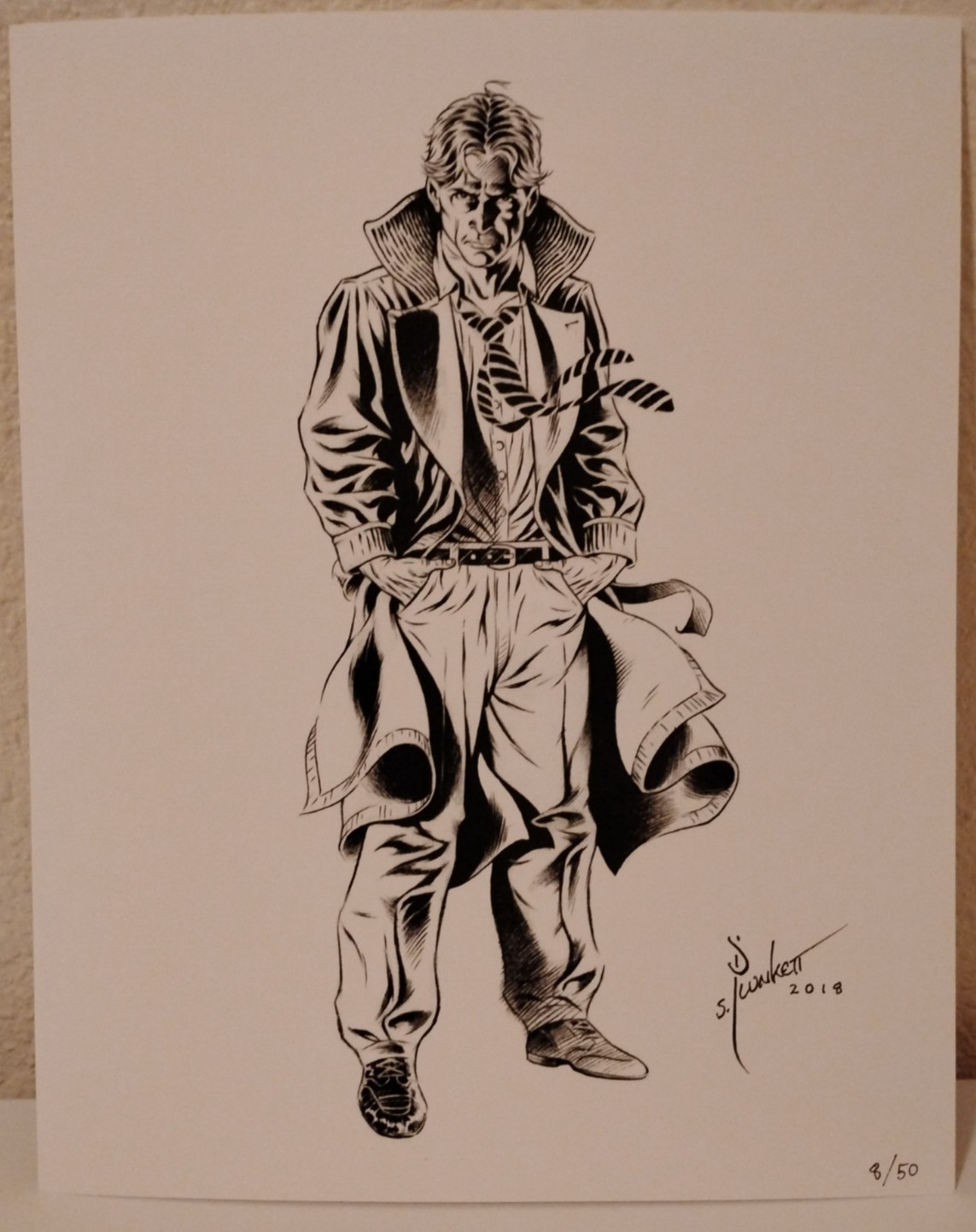 Sandy Plunkett Limited Signed Art Print Marvel Tomb of Dracula Vampire Detective