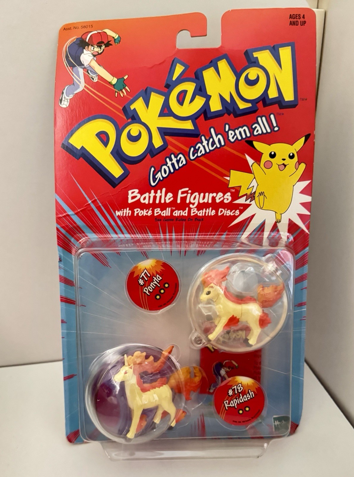 Hasbro Pokémon Battle Figures Ponyta & Rapidash Boxed Original Unopened Hasbro Pokémon Battle Figures Ponyta & Rapidash Boxed Original Unopened
