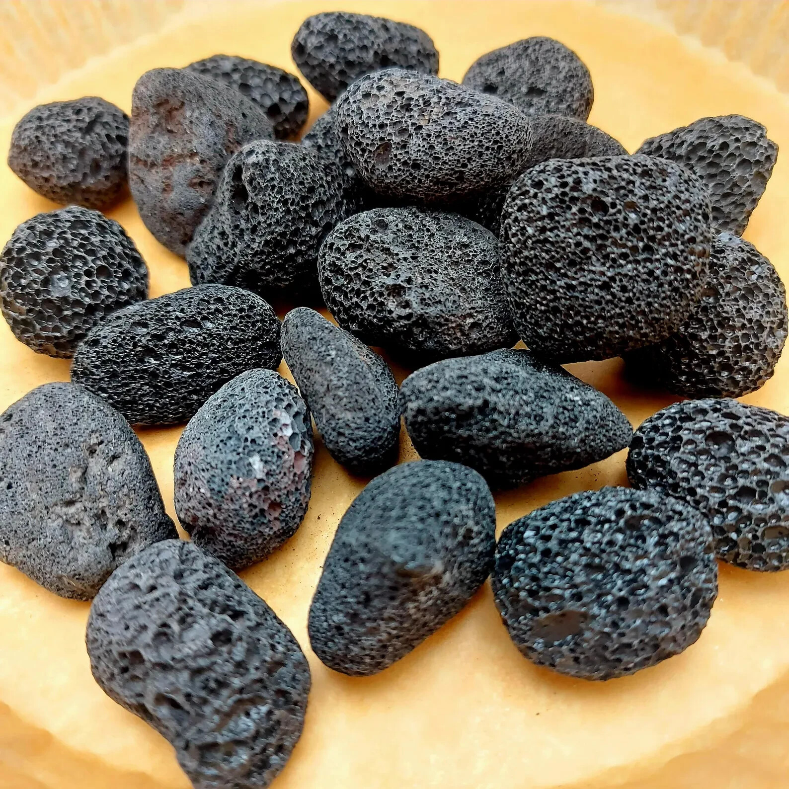5PCS Raw Lava Stone Volcanic Rock Healing Crystal Rough Specimen DIY Decor Gift