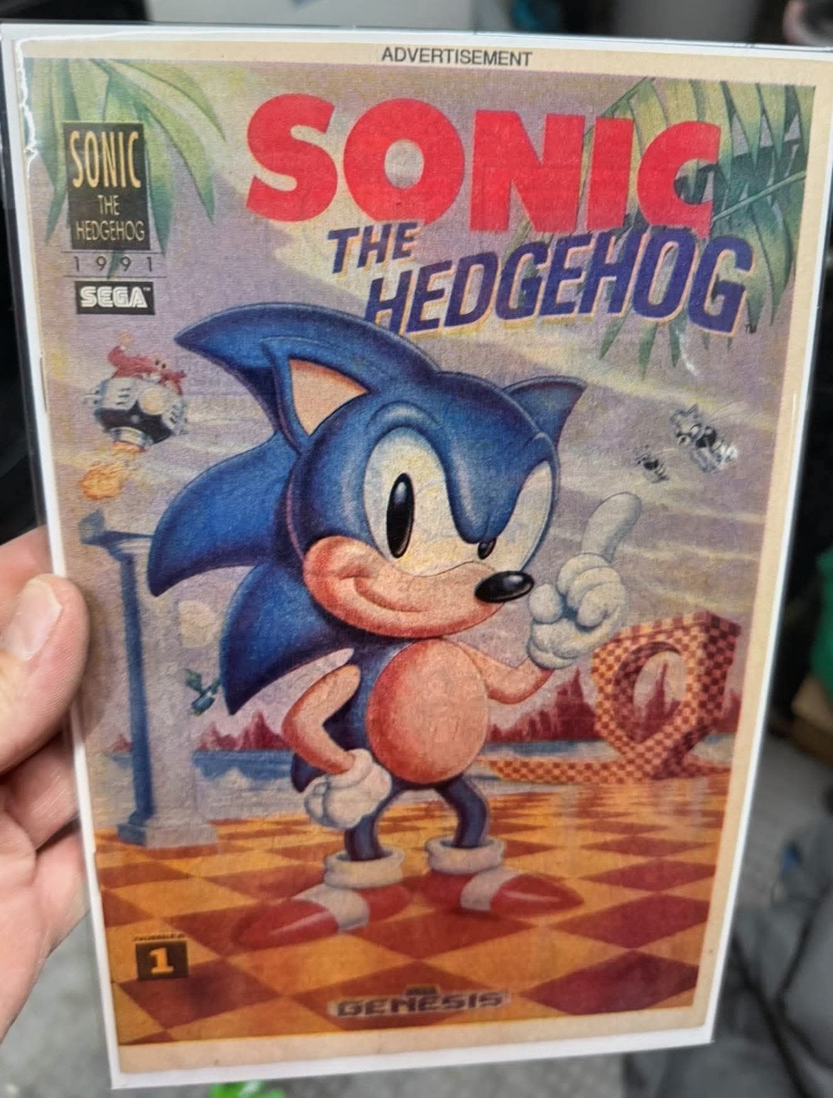 Sonic The Hedgehog #1 1st Comic App 1991 SEGA Genesis Promotion And Sonic 25 