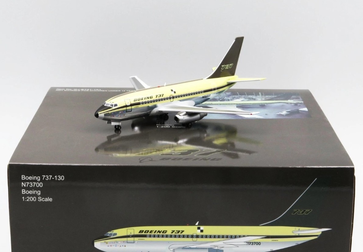 Inflight KJ-B731-101 Boeing 737-100 House Color N73700 Diecast 1/200 Jet Model