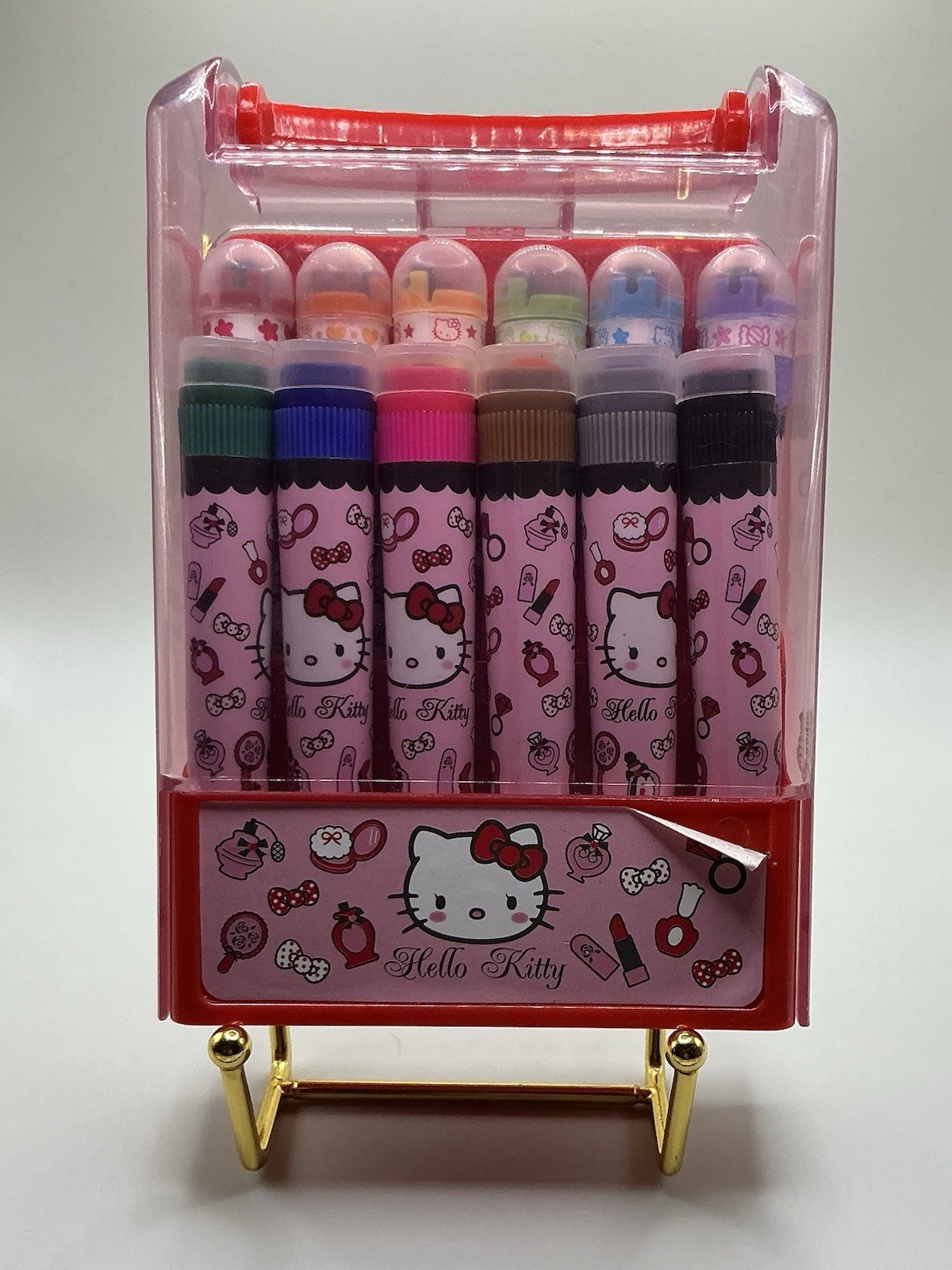 A Very Cute Vintage Sanrio 2012 Hello Kitty Stamp Ink Markers