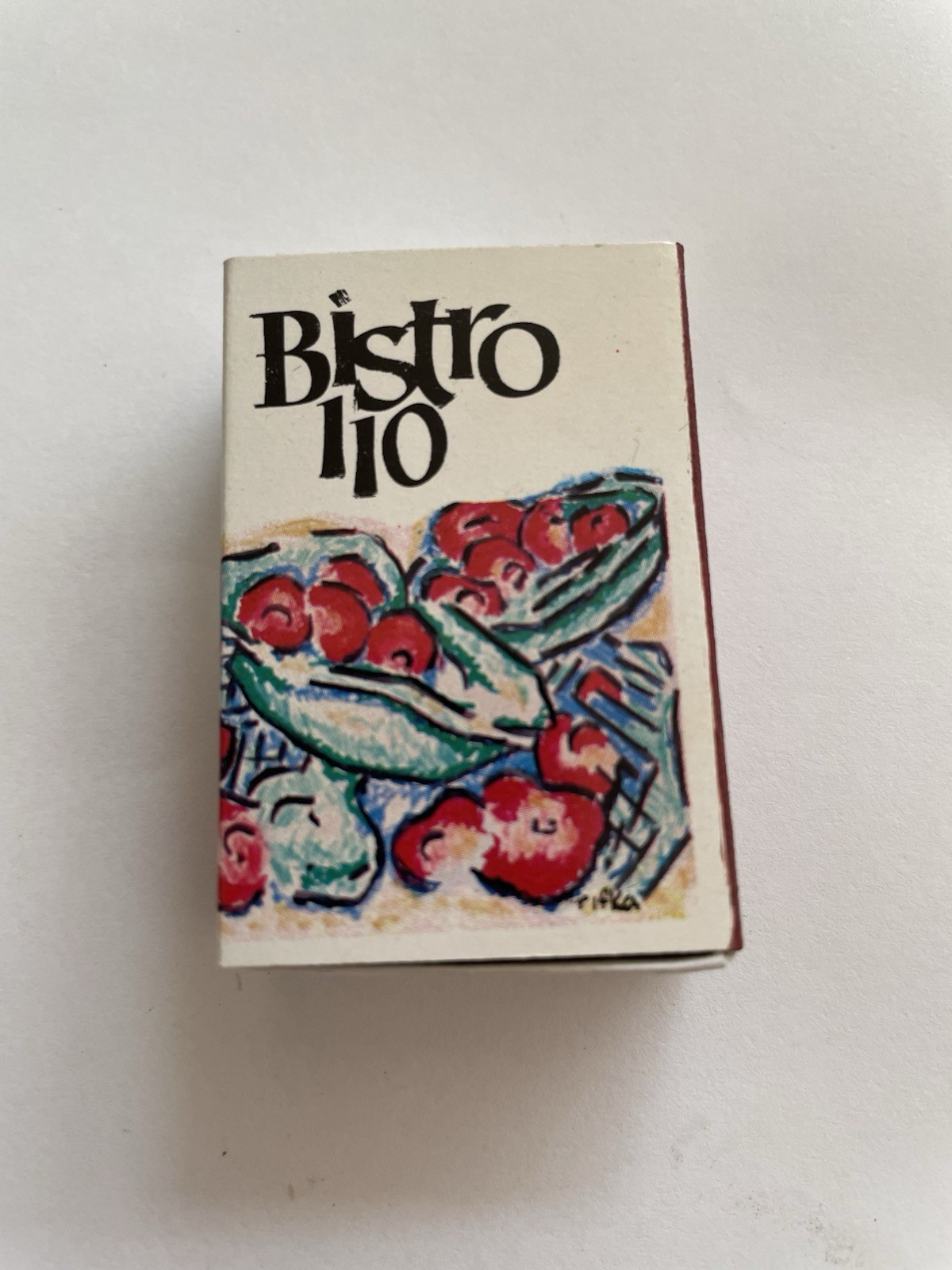Bistro 110 Restaurant Matches Match Box Vintage Full Unstruck Chicago
