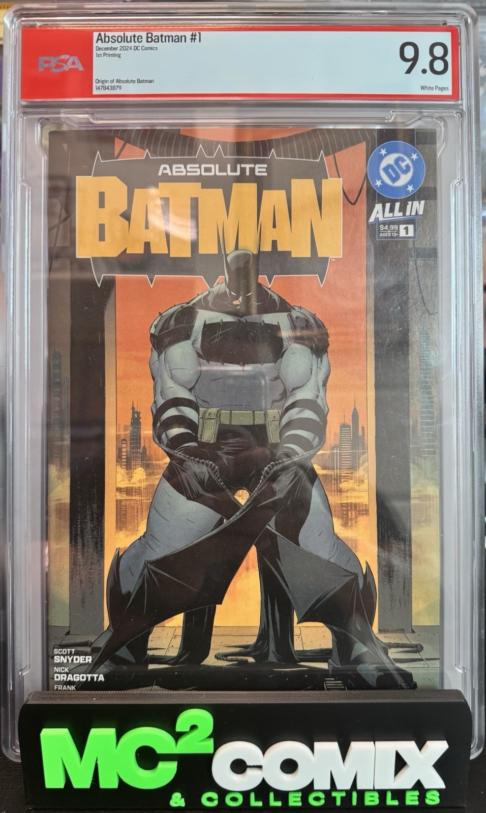 Absolute Batman #1 Rare PSA 9.8 (2024)  - Dragotta Cover - First Print Cover