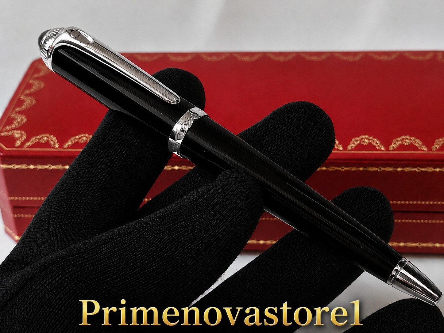 Cartier Black Gold Composite Executive Rollerball Pen Rare AD VIP Gift