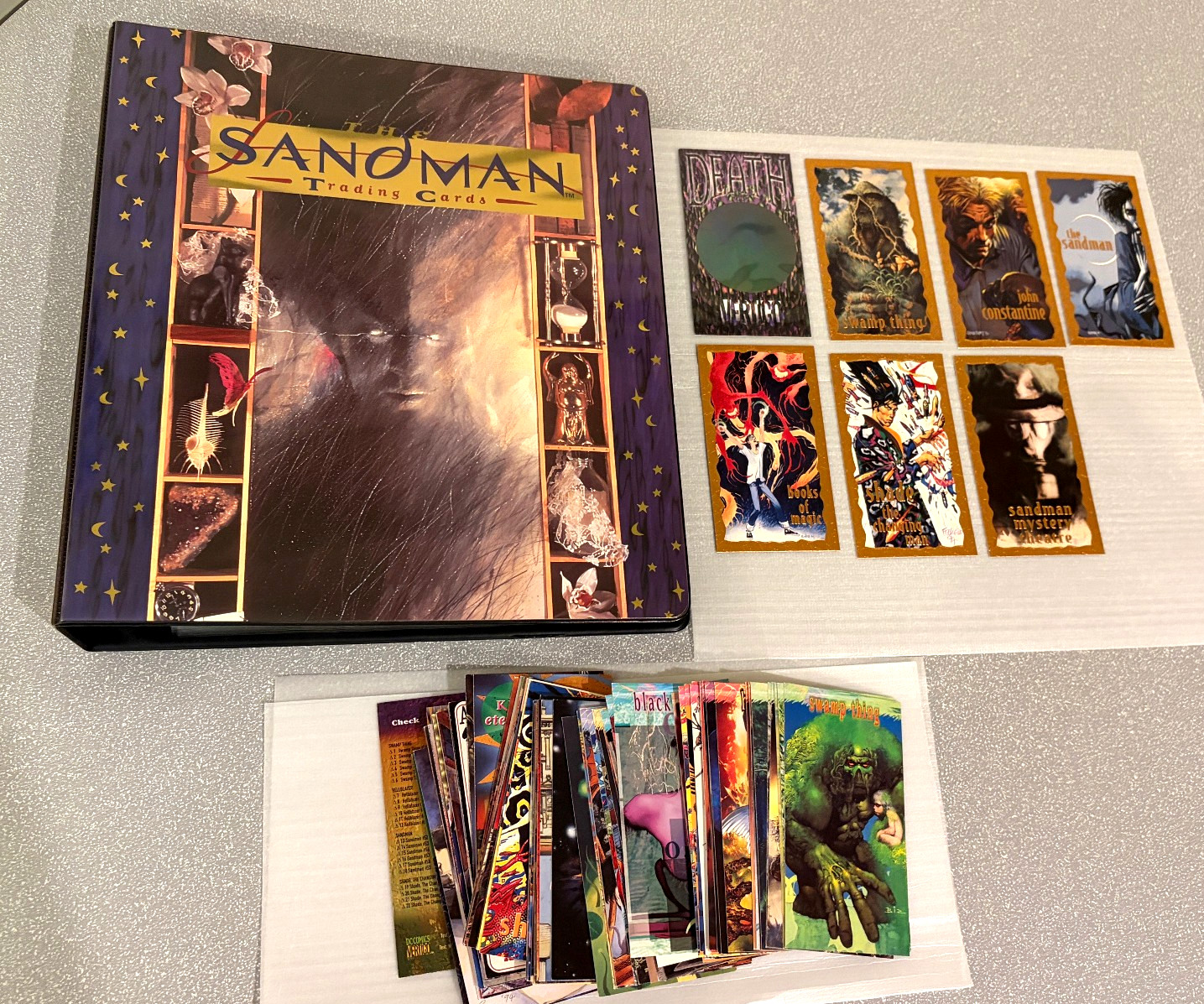 1994 SKYBOX SANDMAN  & DC COMICS VERTIGO SERIES SETS w/ CHASE CARDS & BINDER