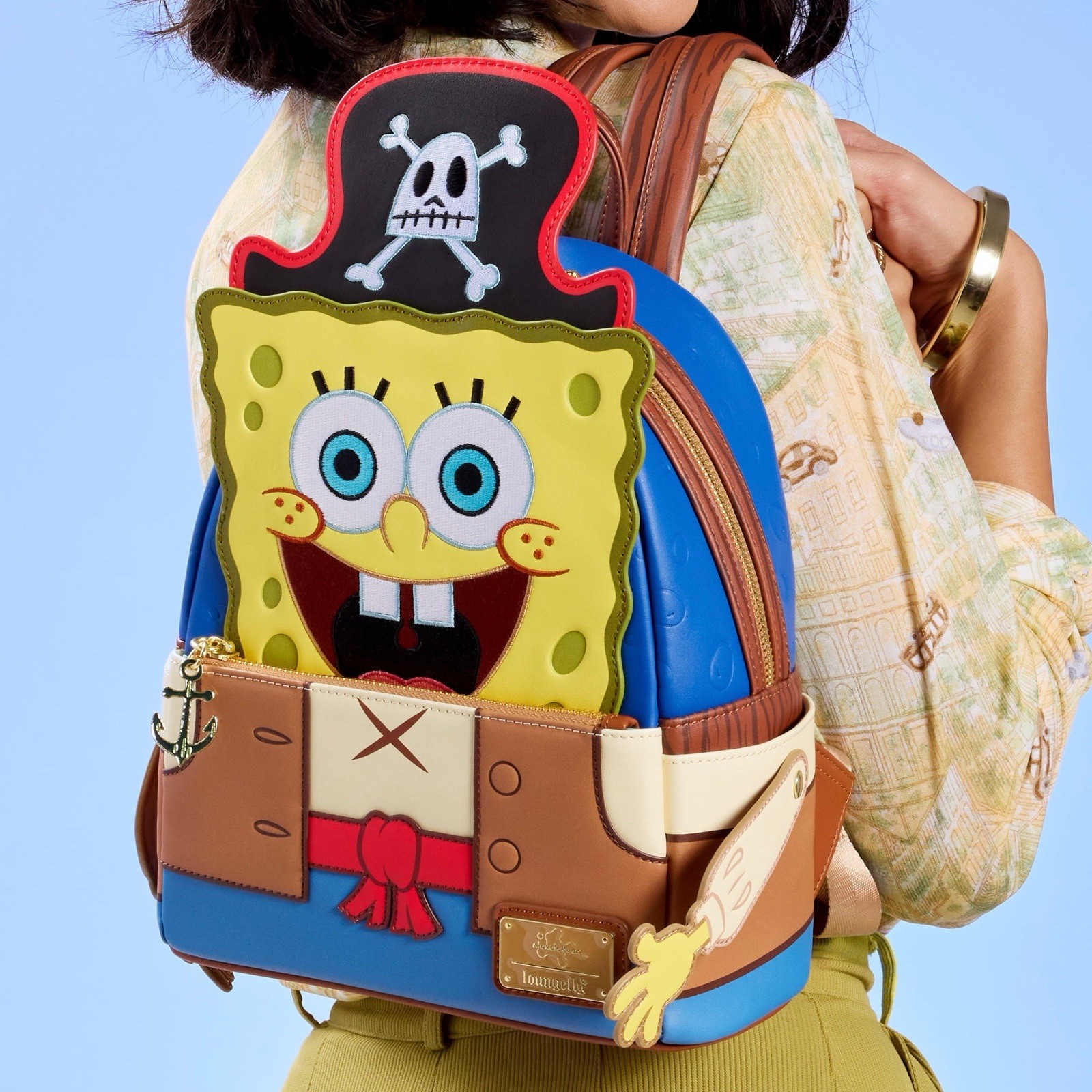 SpongeBob Pirate Loungefly Backpack Brand New In Excellent Condition No Tags