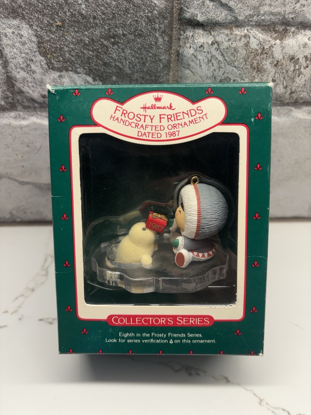 Vintage 1987 Hallmark Keepsake Christmas Ornament Frosty Friends Series #8 Vintage 1987 Hallmark Keepsake Christmas Ornament Frosty Friends Series #8