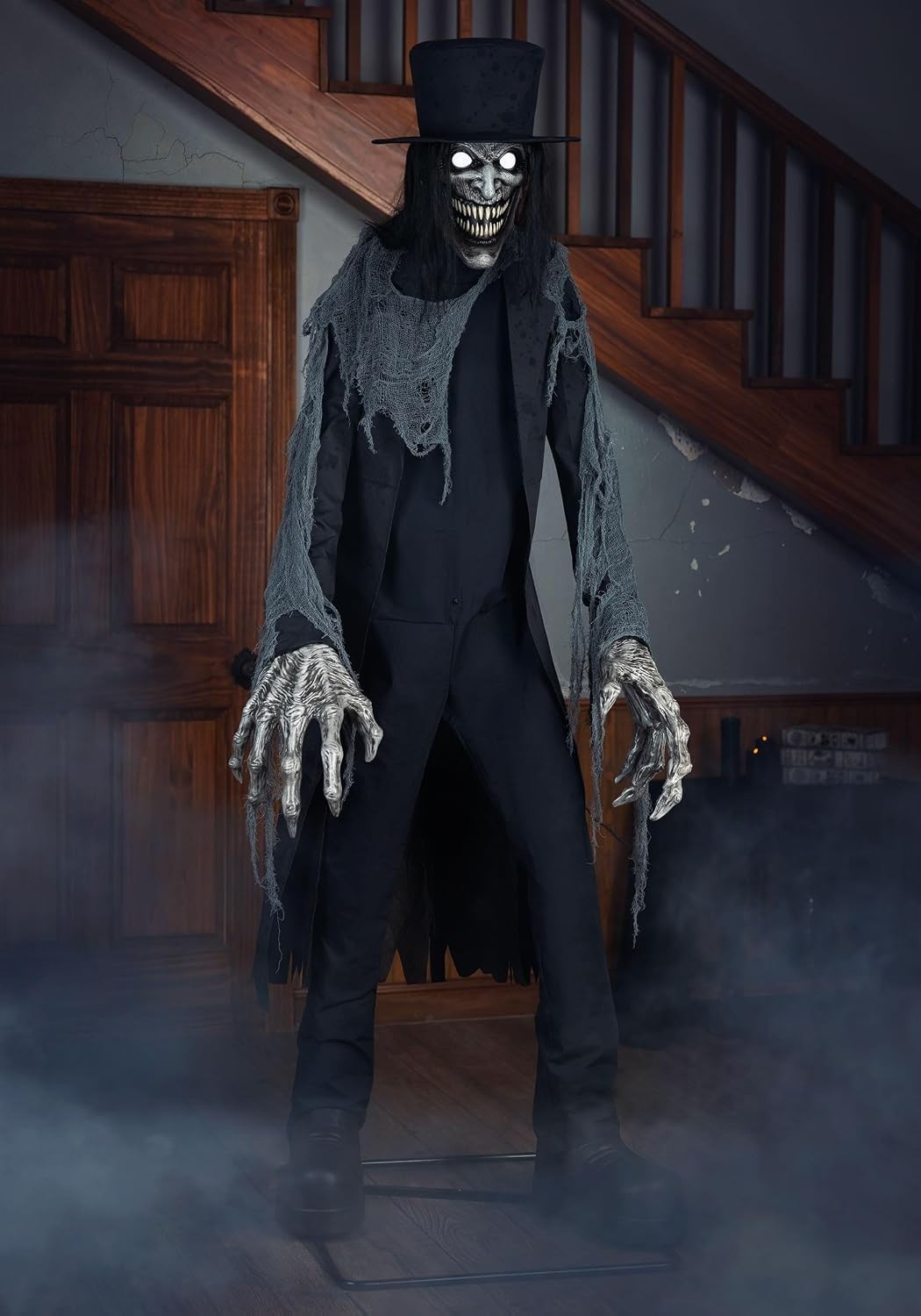 7 FT ANIMATED BAVROGA SHADOW MAN HALLOWEEN ANIMATRONIC PROP NEW 2026 DECOR