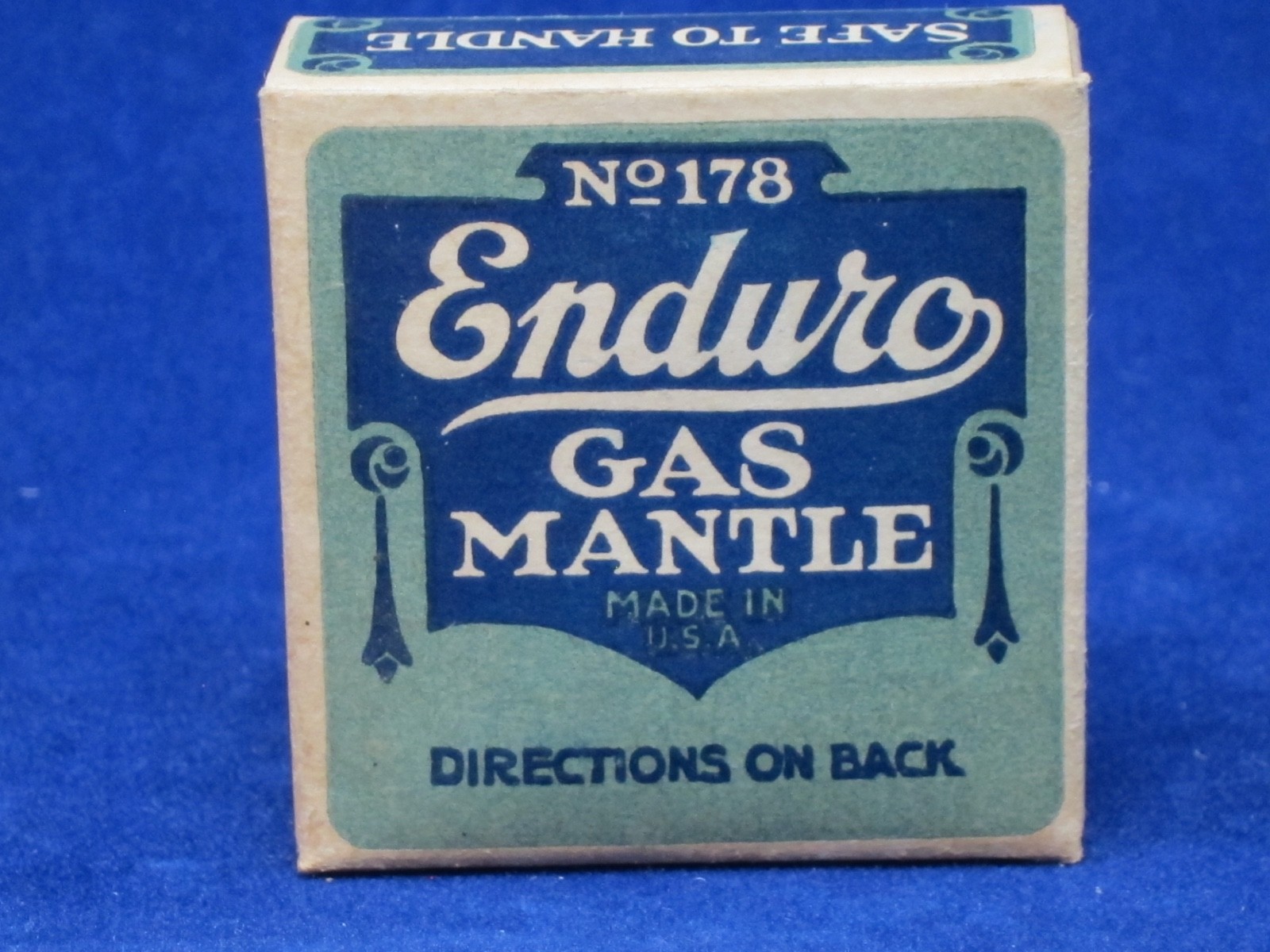 VINTAGE ENDURO # 178 GAS LAMP LIGHT LANTERN REPLACEMENT MANTLE NOS