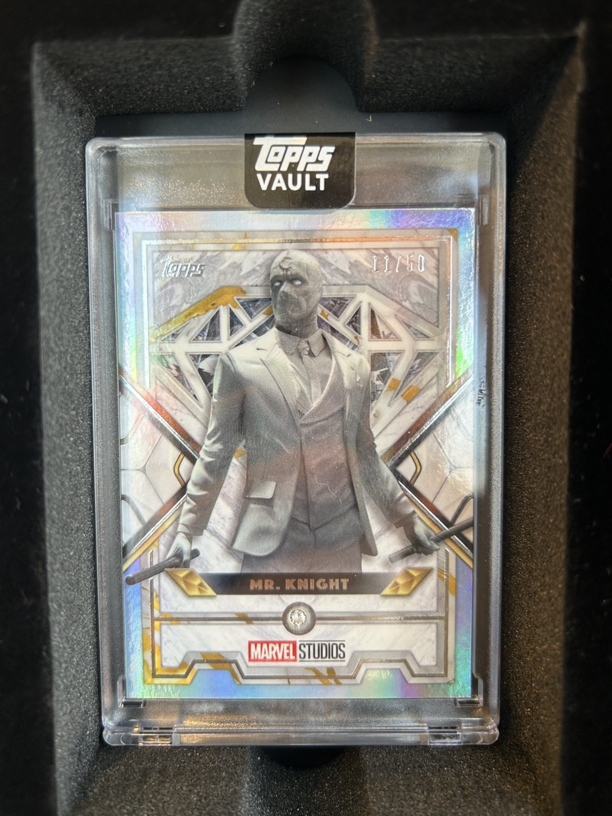 Topps 2026 Vault Marvel Mr Knight Diamonds Lucky #11/50 