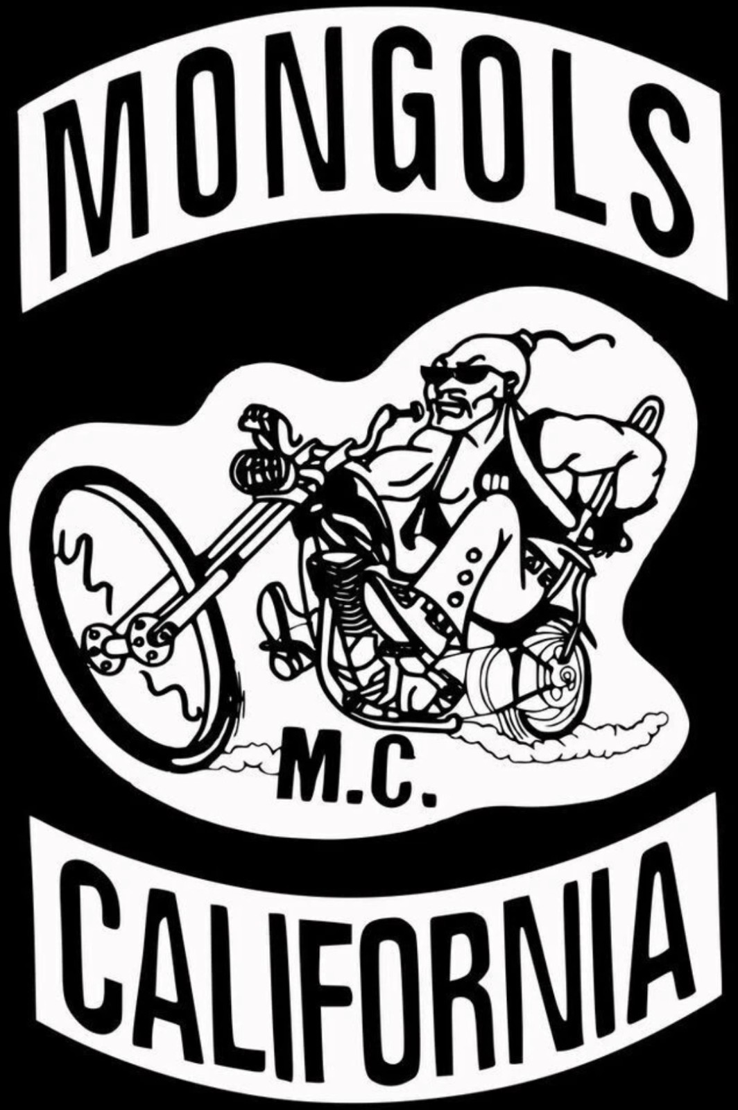 MONGOLS Motorcycle Club MC Biker Iron On Large Patch Rockers for Vest Cut Jacket