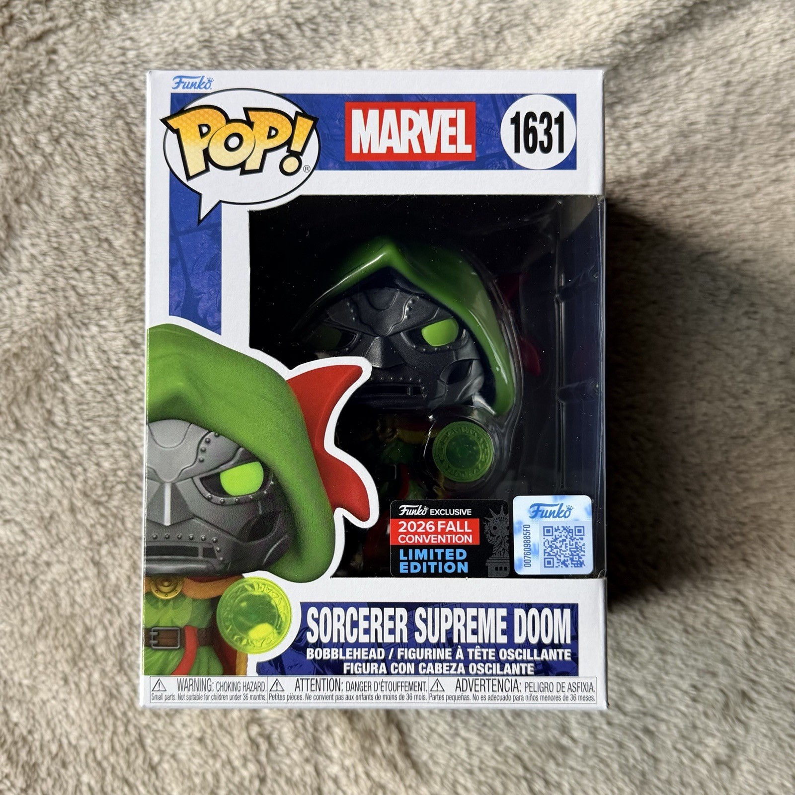 Marvel Sorcerer Supreme Doom Funko Pop #1631 (NYCC 2026)