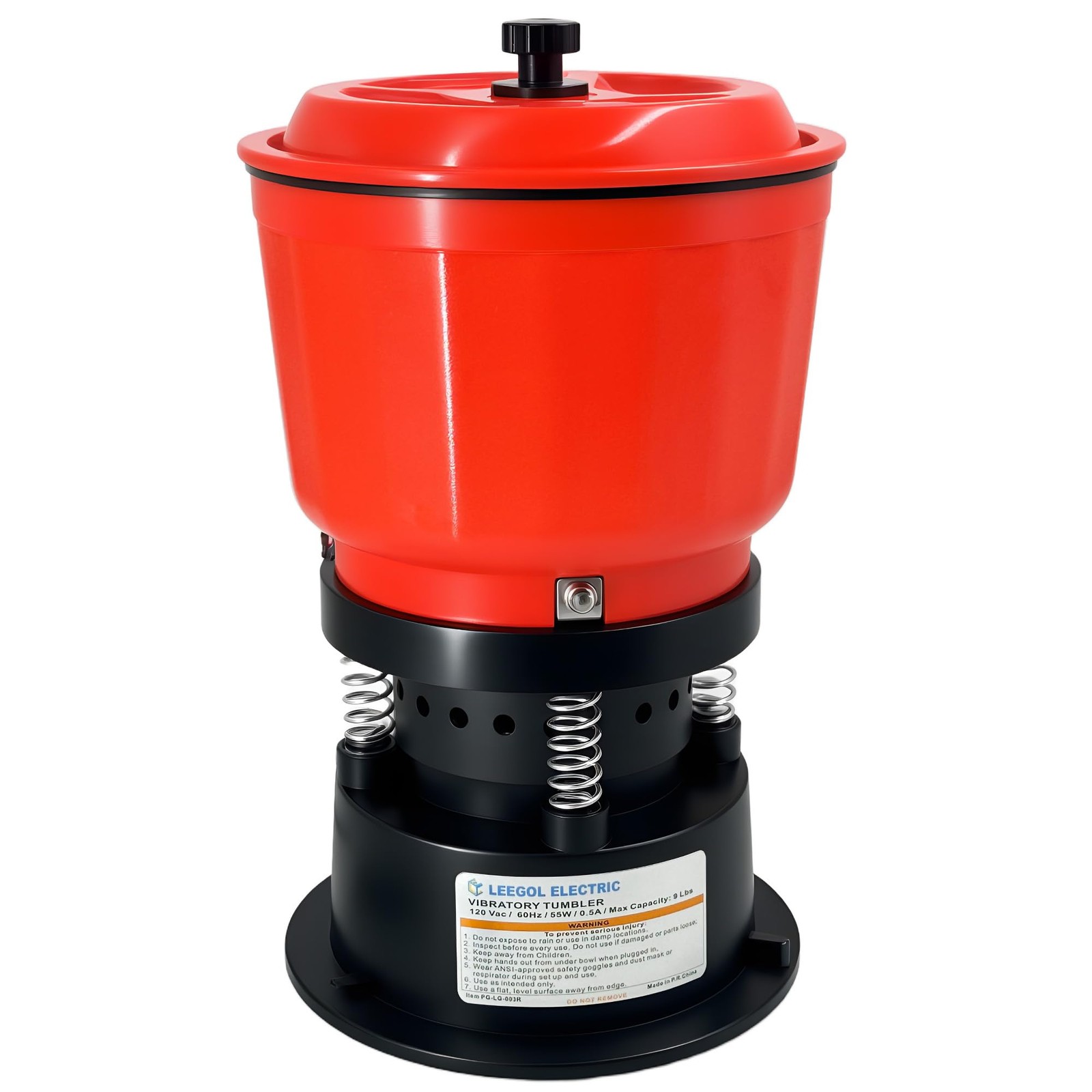 9 lb Vibratory Tumbler For Metal Polishing Rock Coin