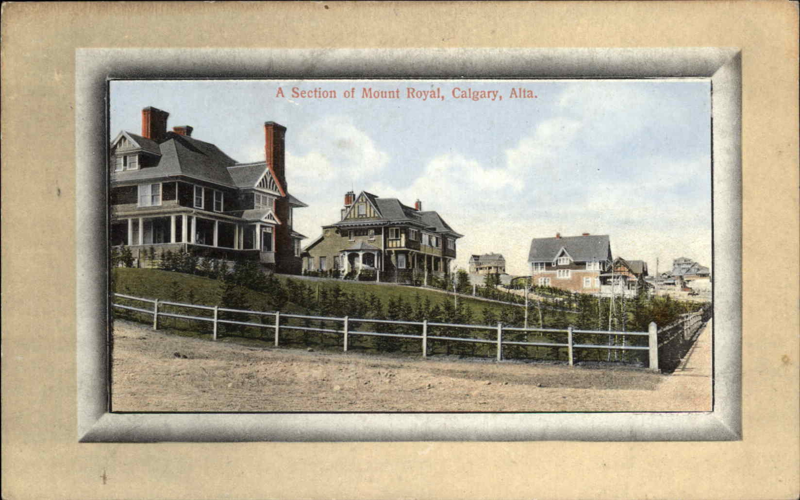 Calgary Alberta Mount Royal c1900s-20s Postcard