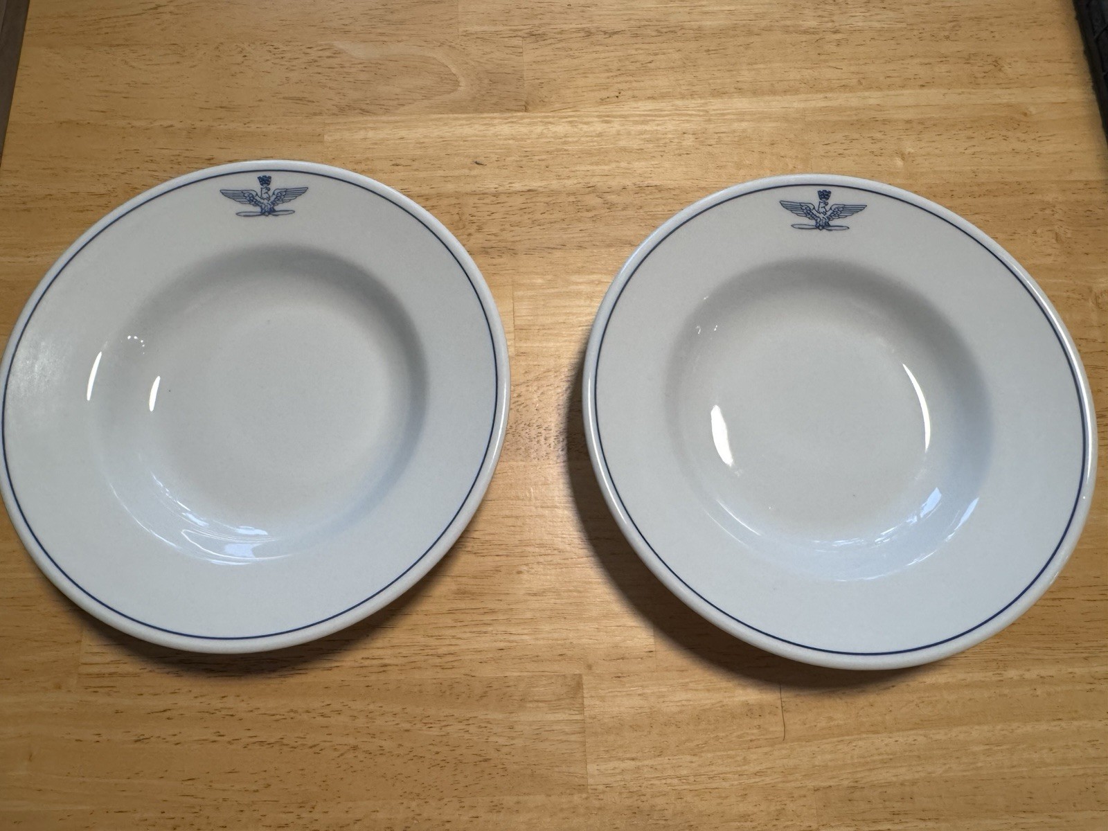 2  Tognana Italian Air Force Soup Bowls Vintage Eagle 9.5\