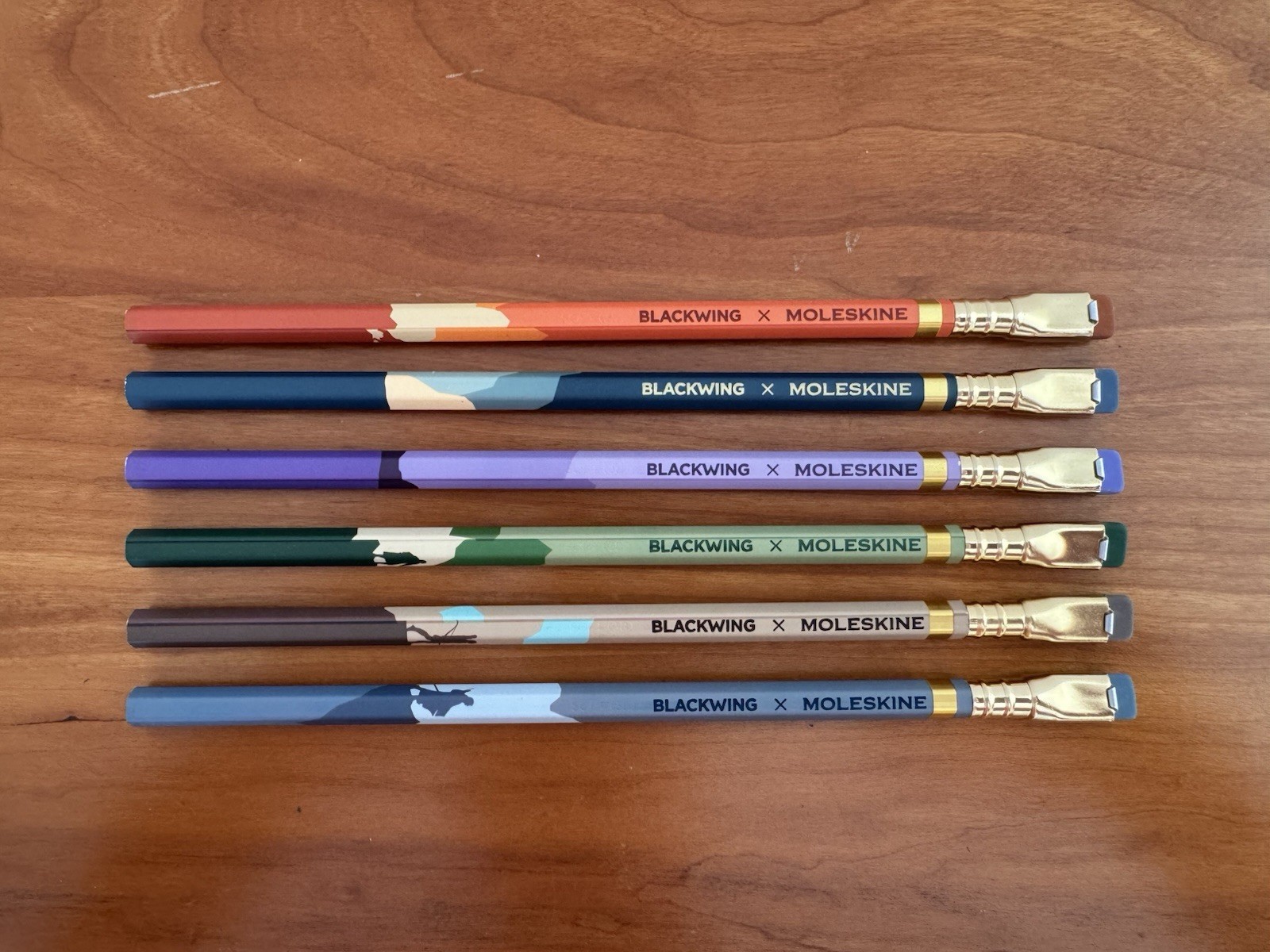 6 pencils: 2026 Moleskine Blackwing x Lord of the Rings Pencils (no box)