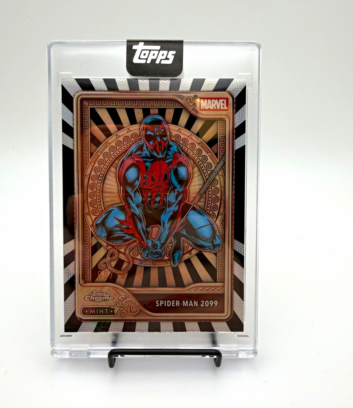 Topps 2026 Topps Mint Marvel Spider-Man 2099 #25 black out of 10 Card 09 /10