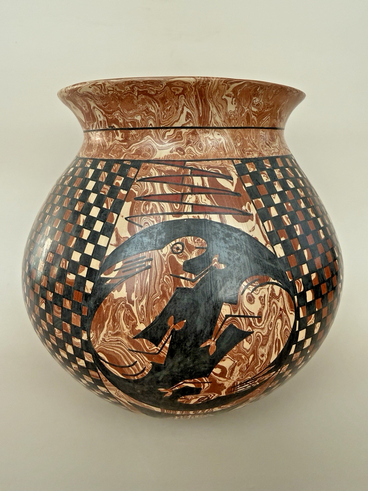 Vintage Mata Ortiz Ceramic Pot by Paty Ortiz