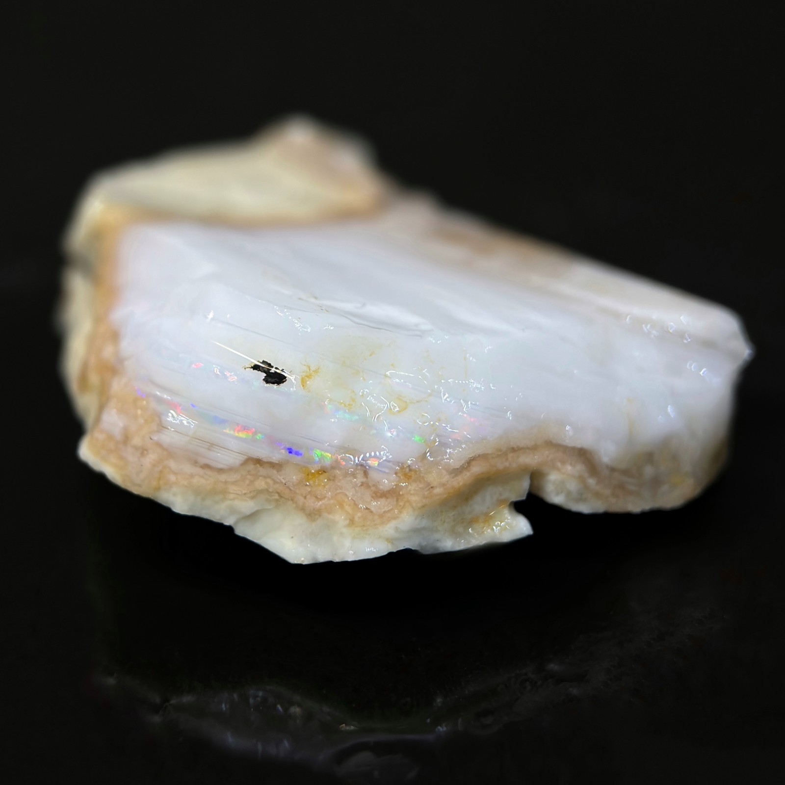 Raw Pink Spencer Idaho Double Stacked Opal Stone Cutter