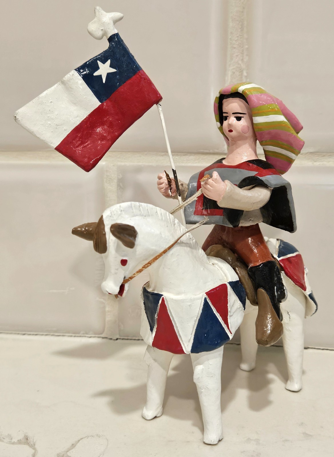 Vtg Chilean Folk Art – Loza Policromada de Talagante \