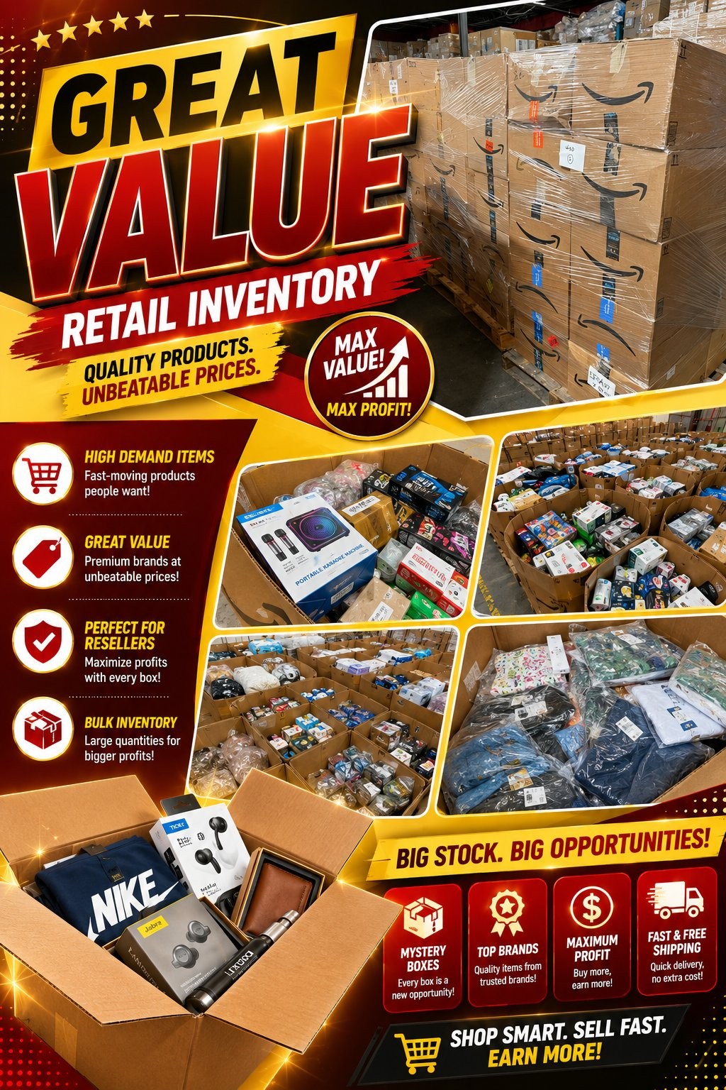 surprise box liquidation lot general merchandise & retail finds