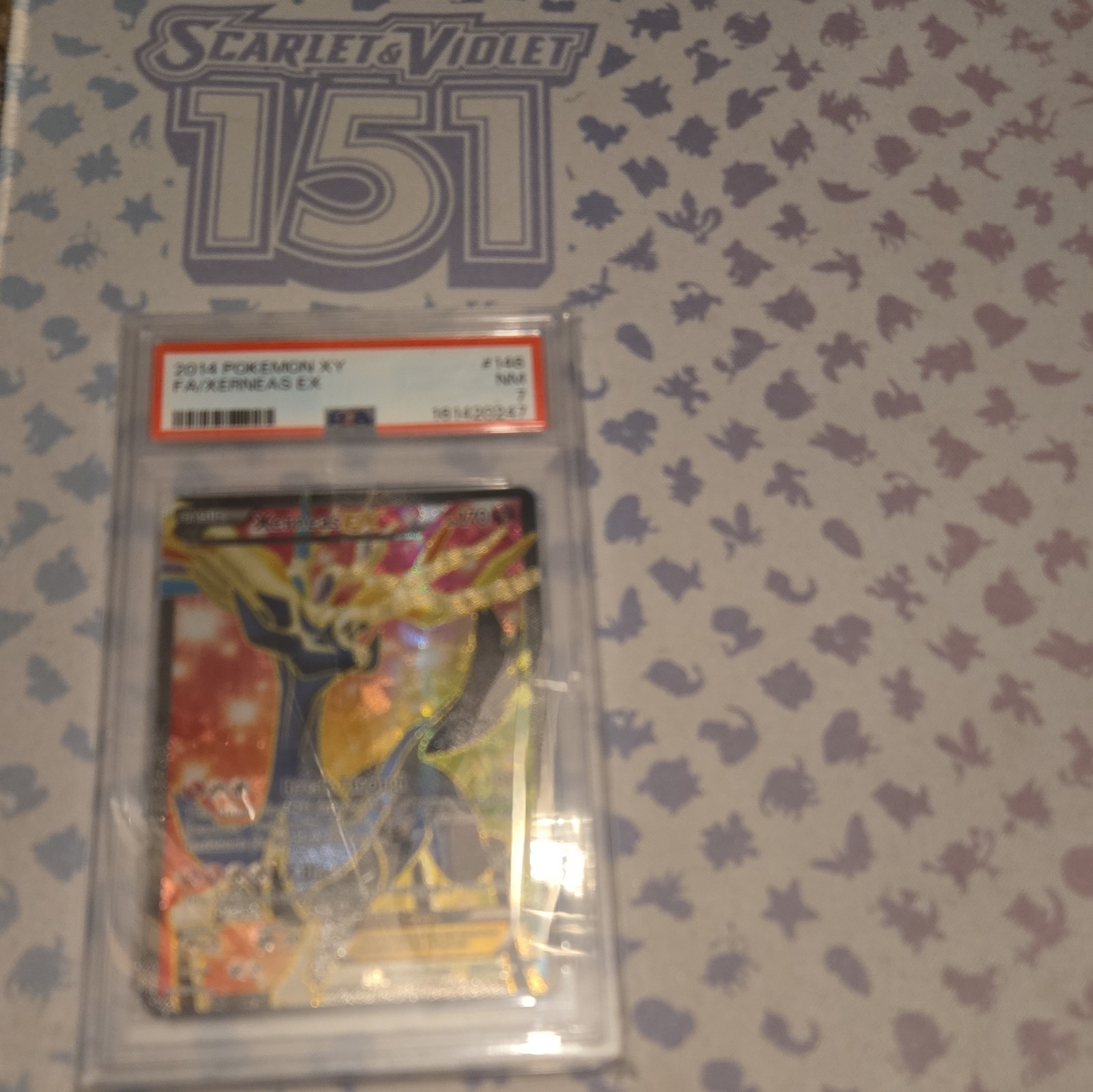 pokemon XERNEAS EX 146/146 psa 7 XY Base Set 2014 Full Art 