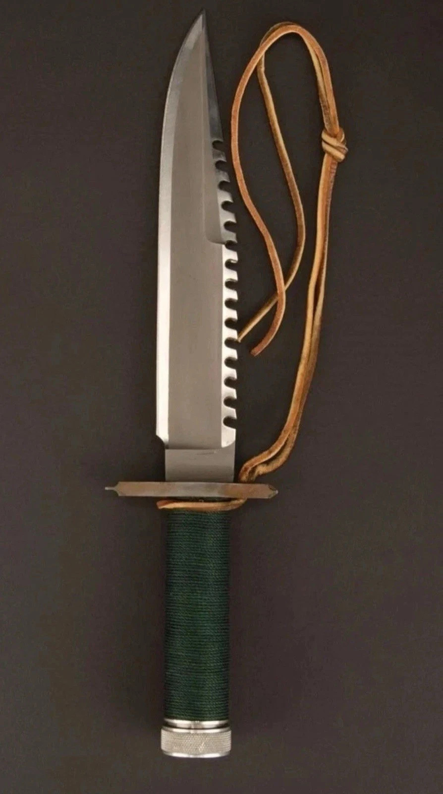 Custom Handmade Rambo movie knife First Blood replica bleed Carbon Steel Hunting