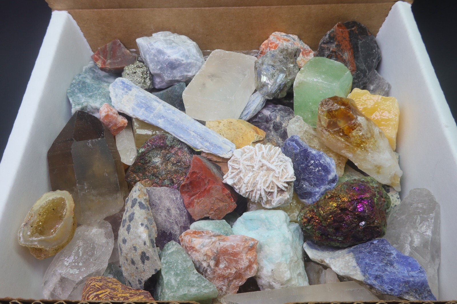 Crafters Collection 2 Lbs Natural Crystals Mineral Specimens Mixed Gemstones