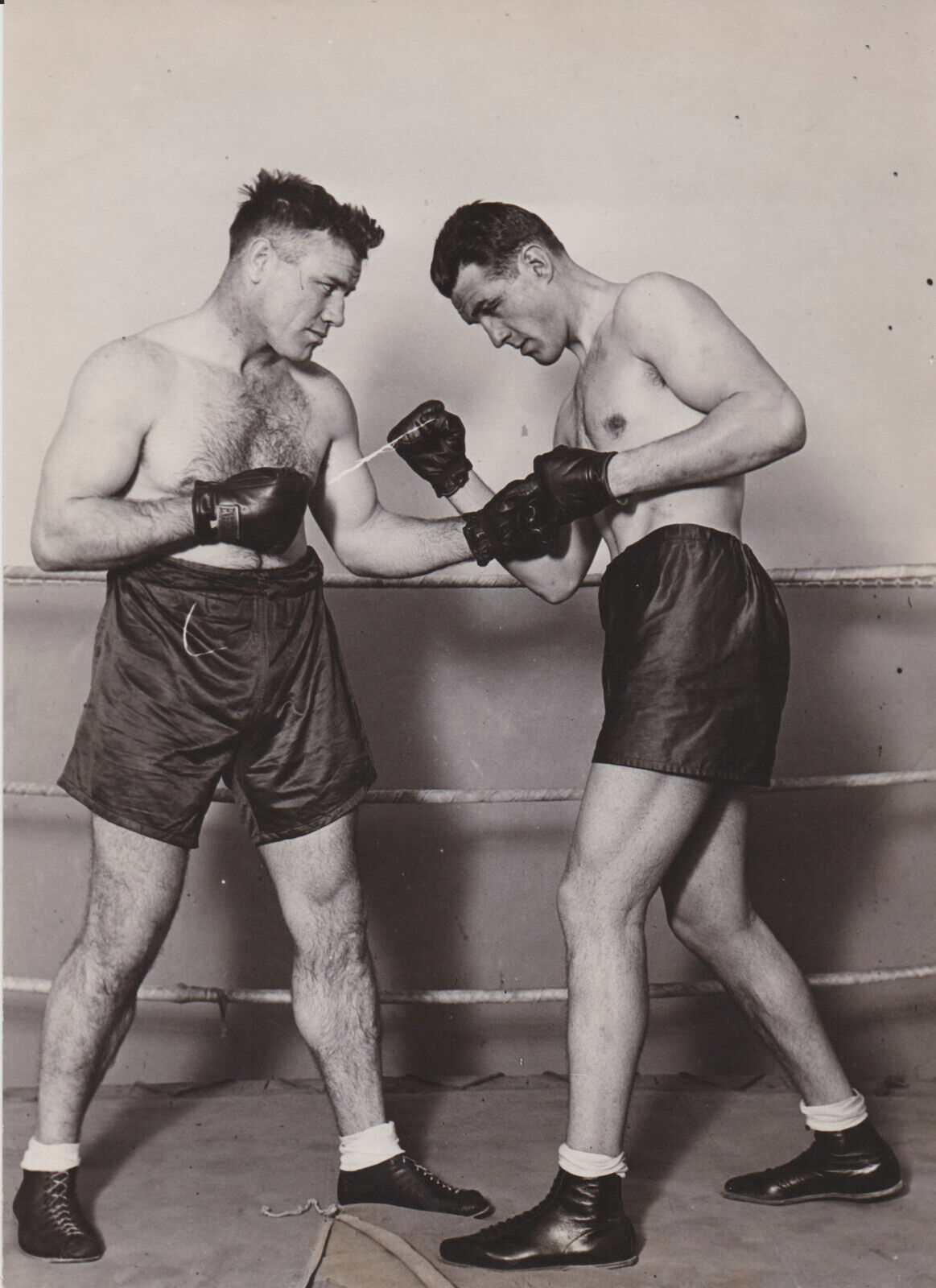 1929 Press Photo Heavyweight Boxers Tom Heeney and Otto Von Porat
