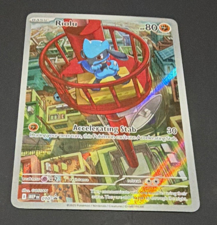 Pokémon Riolu MEP Holo  #010 Promo EN Illustrator GOSSAN