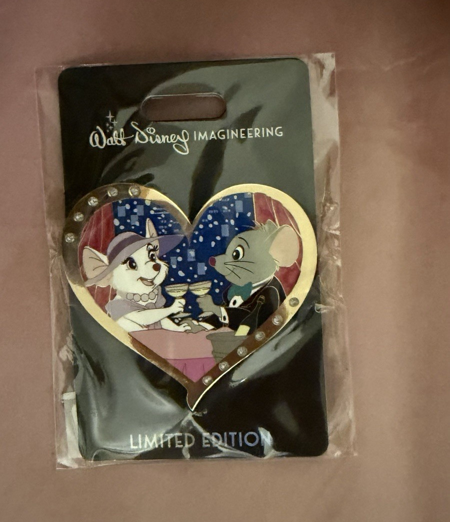 Disney WDI Valentine's Day Heart The Rescuers Pin LE300 Disney WDI Valentine's Day Heart The Rescuers Pin LE300