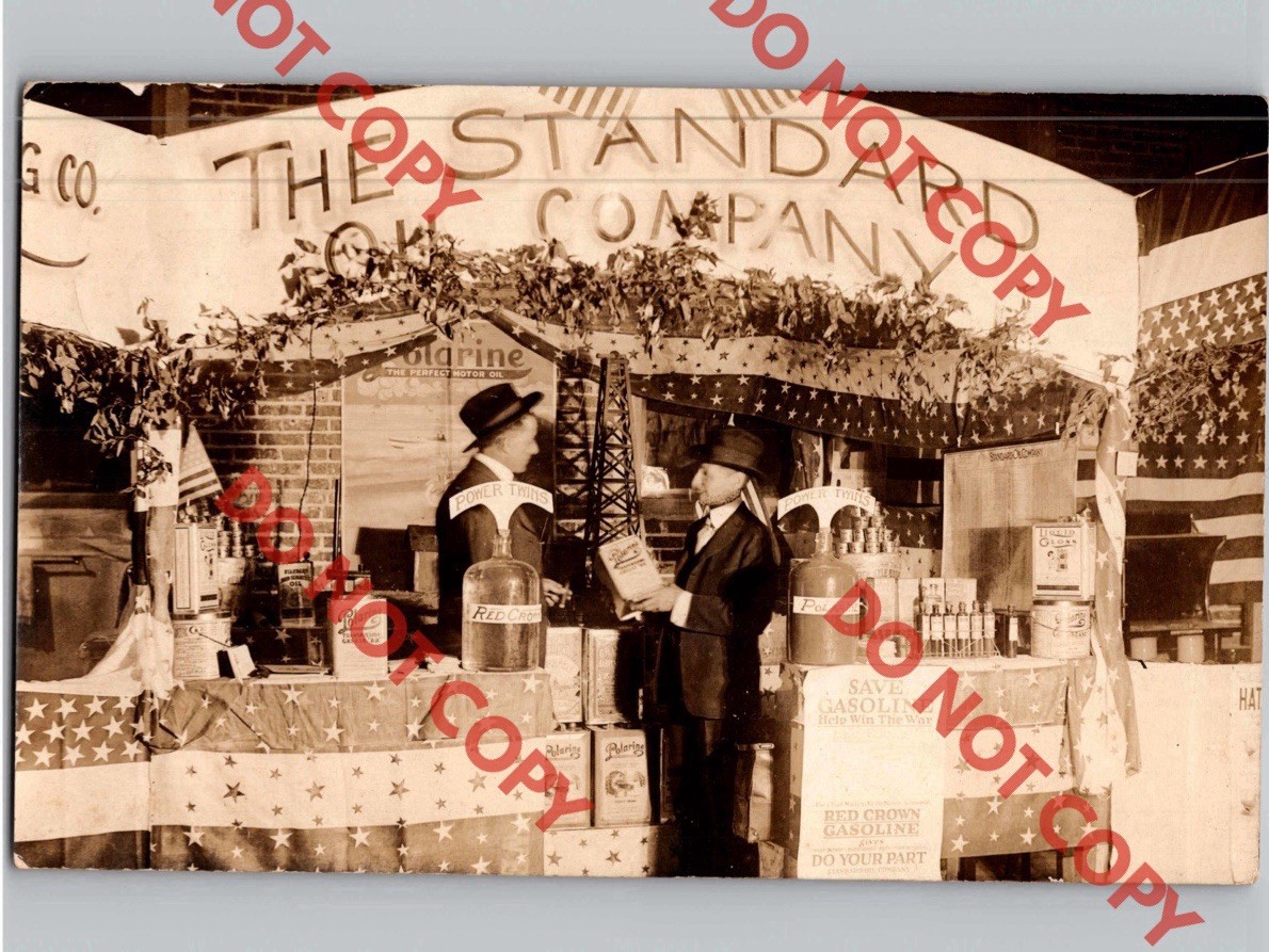 c1918 Standard Oil Company Polarine Gas Booth Pratt Auto Show Advertising RPPC c1918 Standard Oil Company Polarine Gas Booth Pratt Auto Show Advertising RPPC