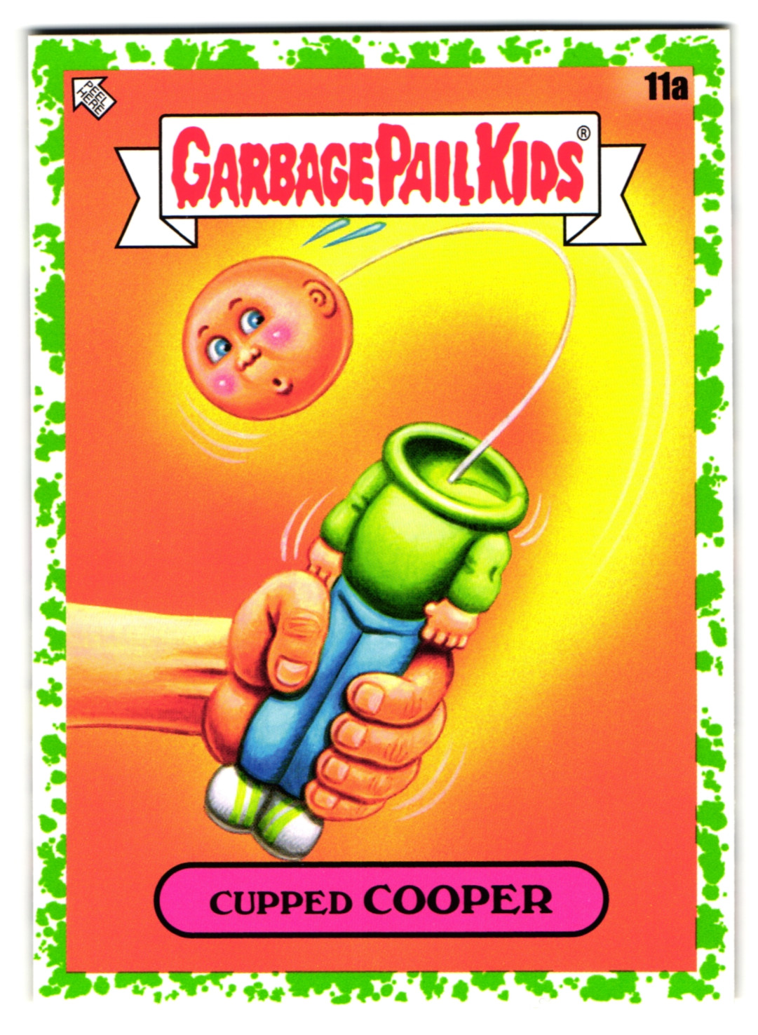Kendama Cupped COOPER Garbage Pail Kids 2024 Kids At Play Green #11a