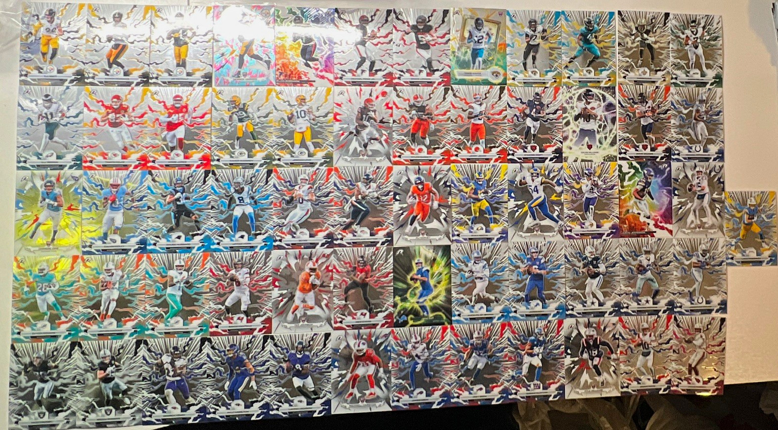 Topps Resurgence Football 61-Card Trading Card Lot RC, insert, star players