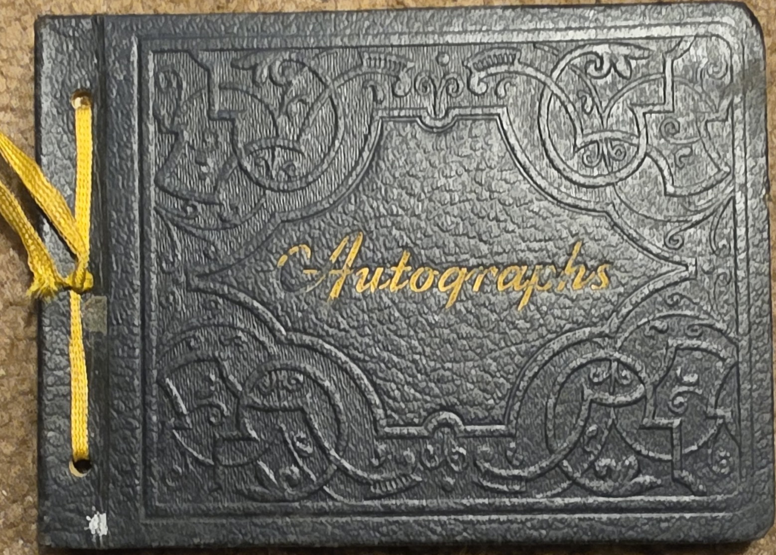Vintage R.C.H.S. Autograph Booklet w/ Handwritten Entries, Dated 1945