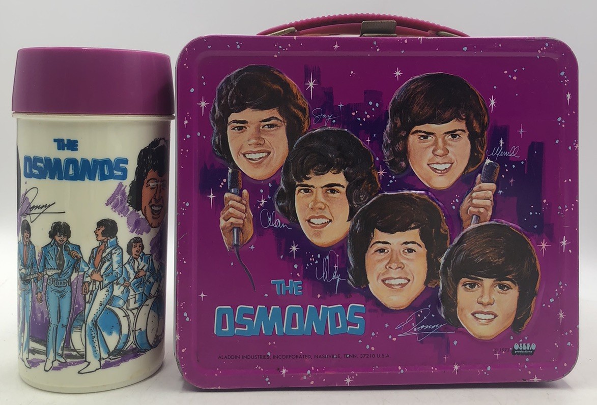 Vintage 1973 The Osmonds Lunchbox + Thermos Aladdin - Donny Osmond Complete Nice
