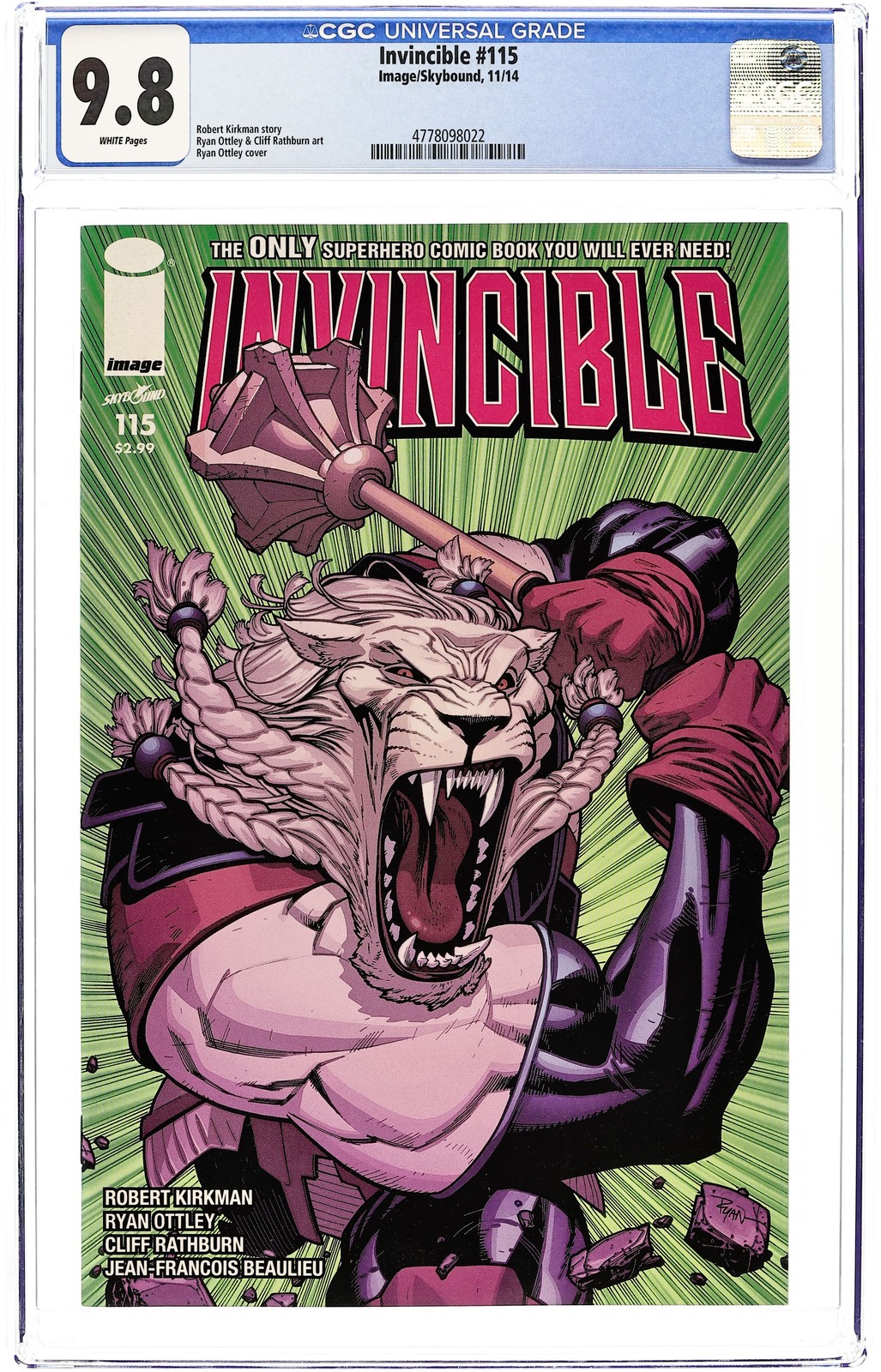 Invincible #115 CGC 9.8 2014 4778098022
