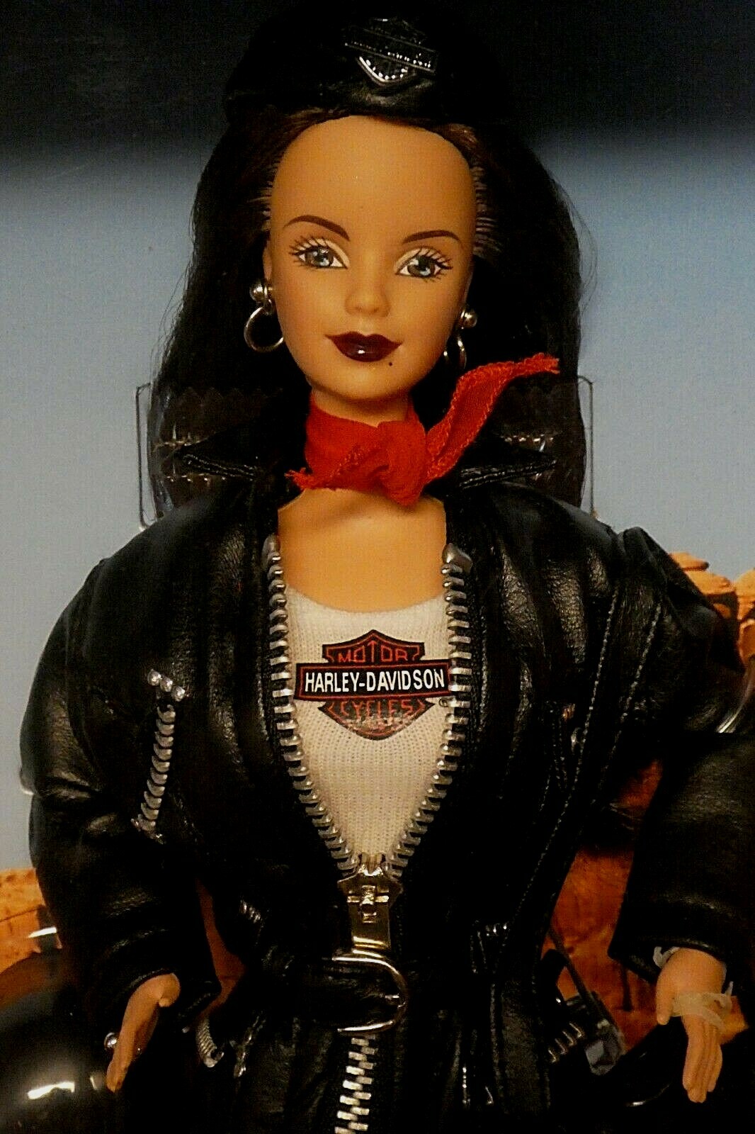 Harley Davidson Barbie Collector Edition Mattel NRFB Black Leather Outfit Mint