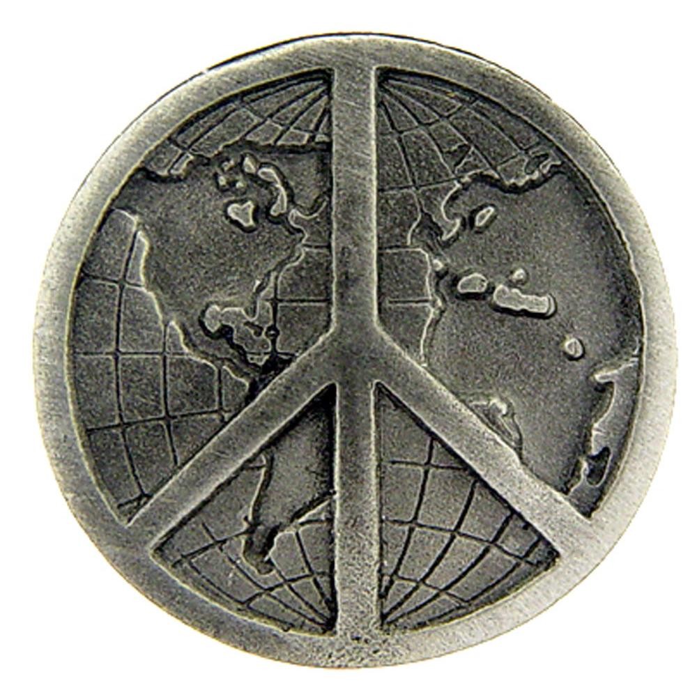 Peace Sign Pin Pewter 1\