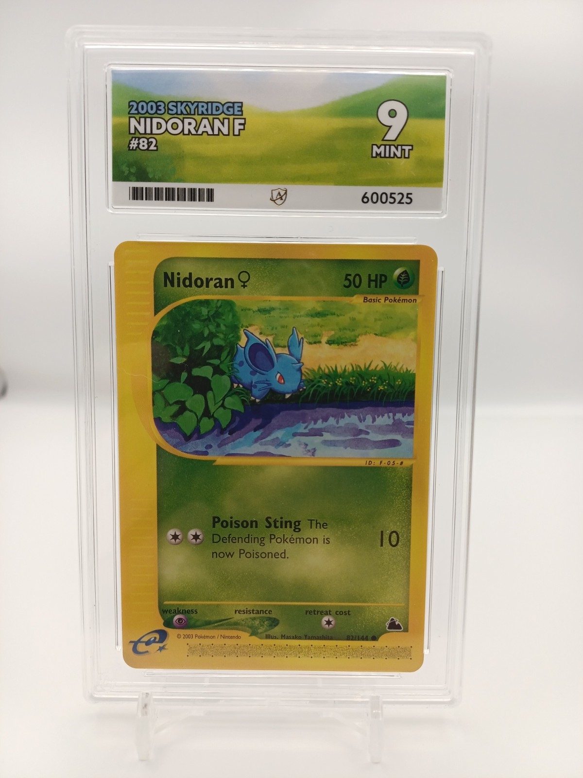 Nidoran F 82/144 | Skyridge 2003 | E-Series | Ace Graded 9 | Pokemon TCG