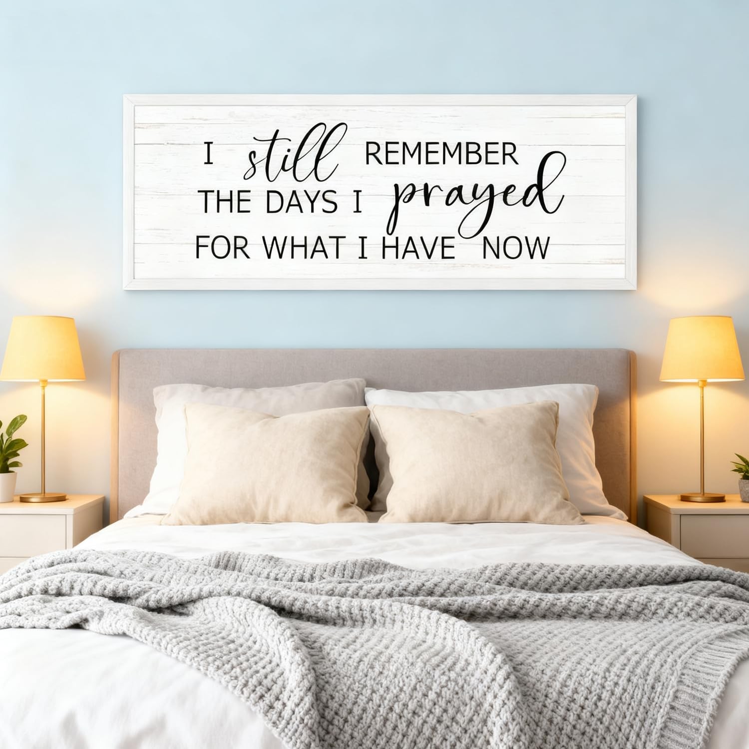I still Remember the Days I Prayed for What I have now Framed Wall Art